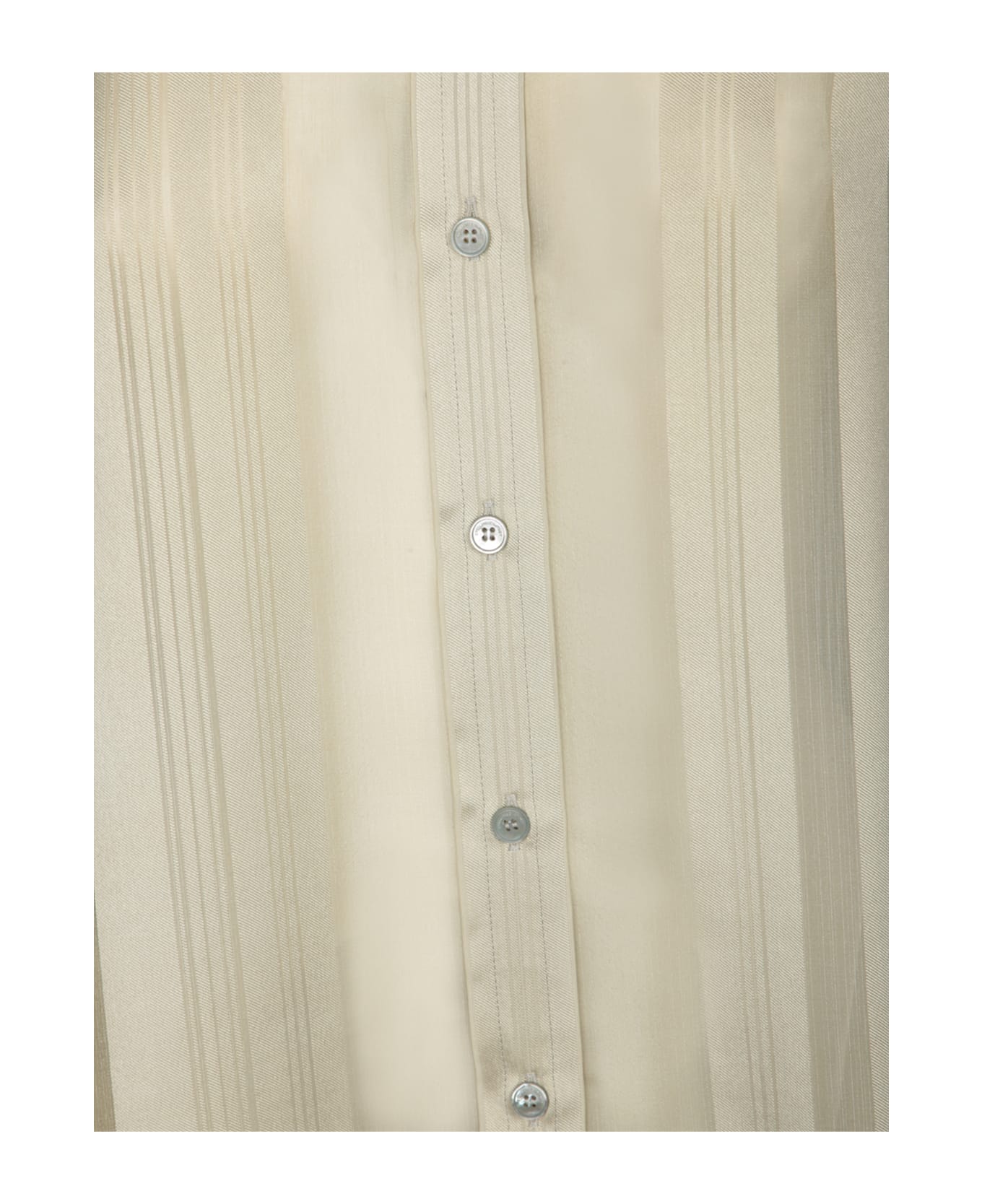 Stella McCartney Khaki Silk Shirt - SAGE
