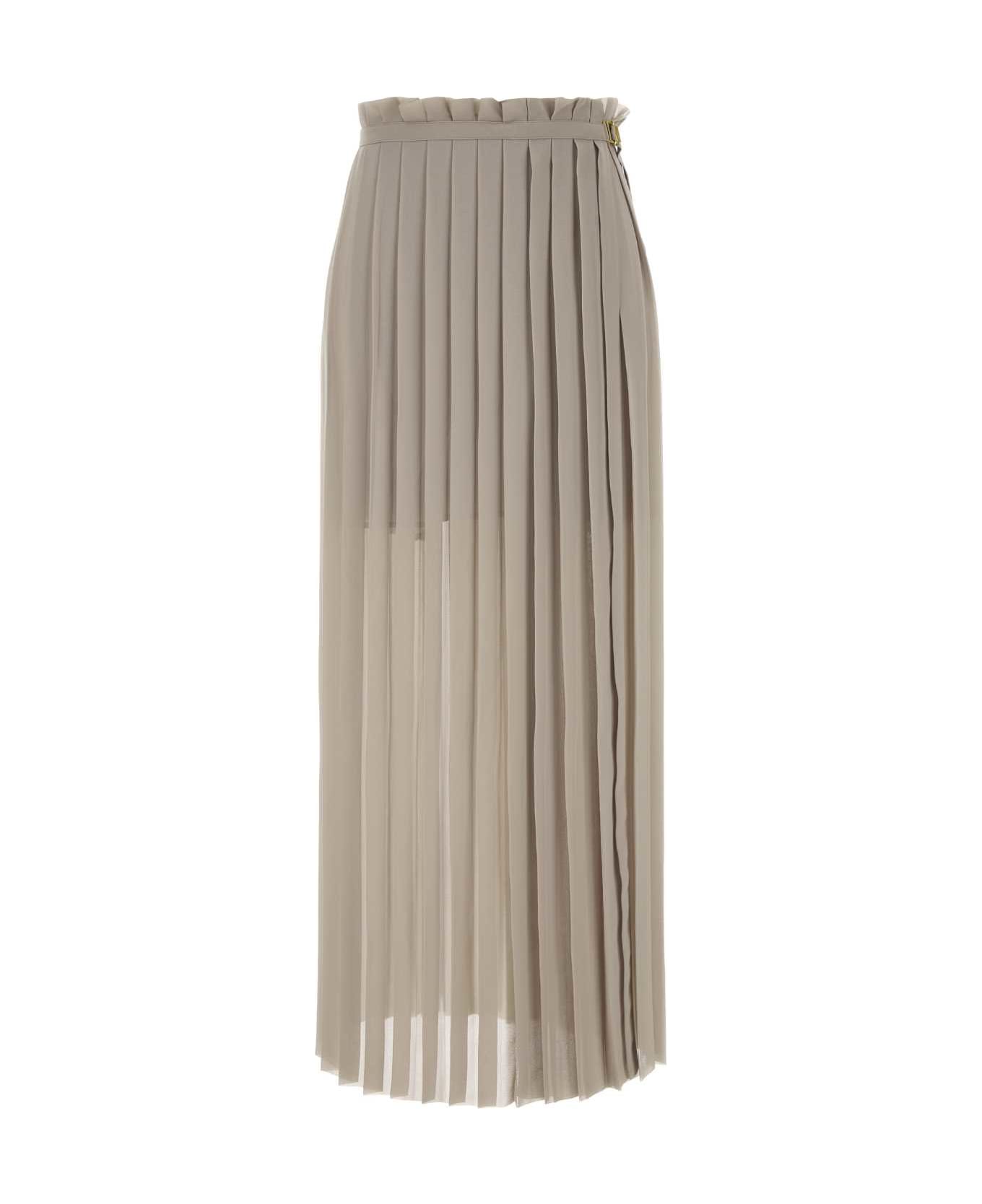 Ami Alexandre Mattiussi Cappuccino Polyester Skirt - ASH