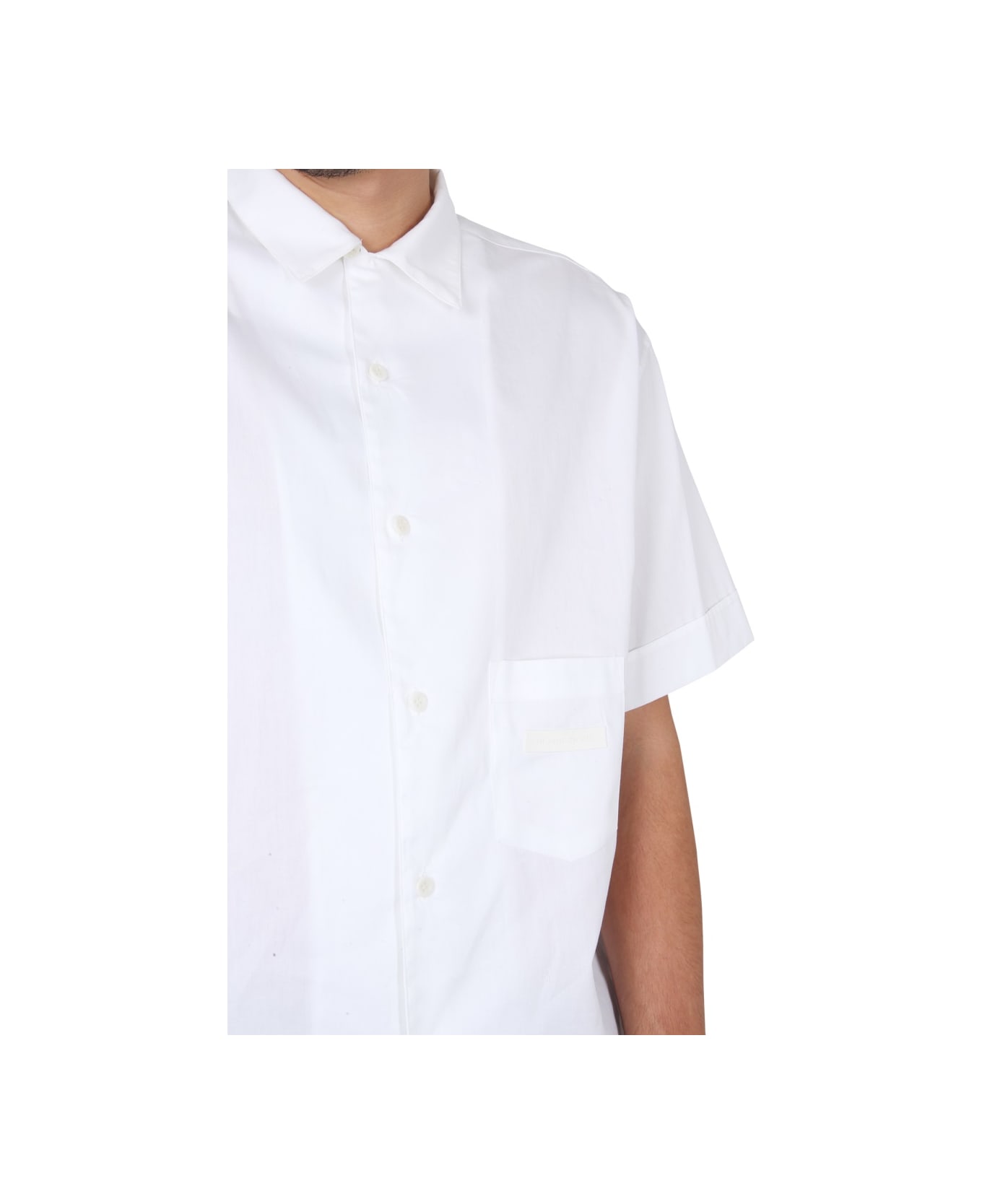 ih nom uh nit Shirt With Pocket - WHITE シャツ