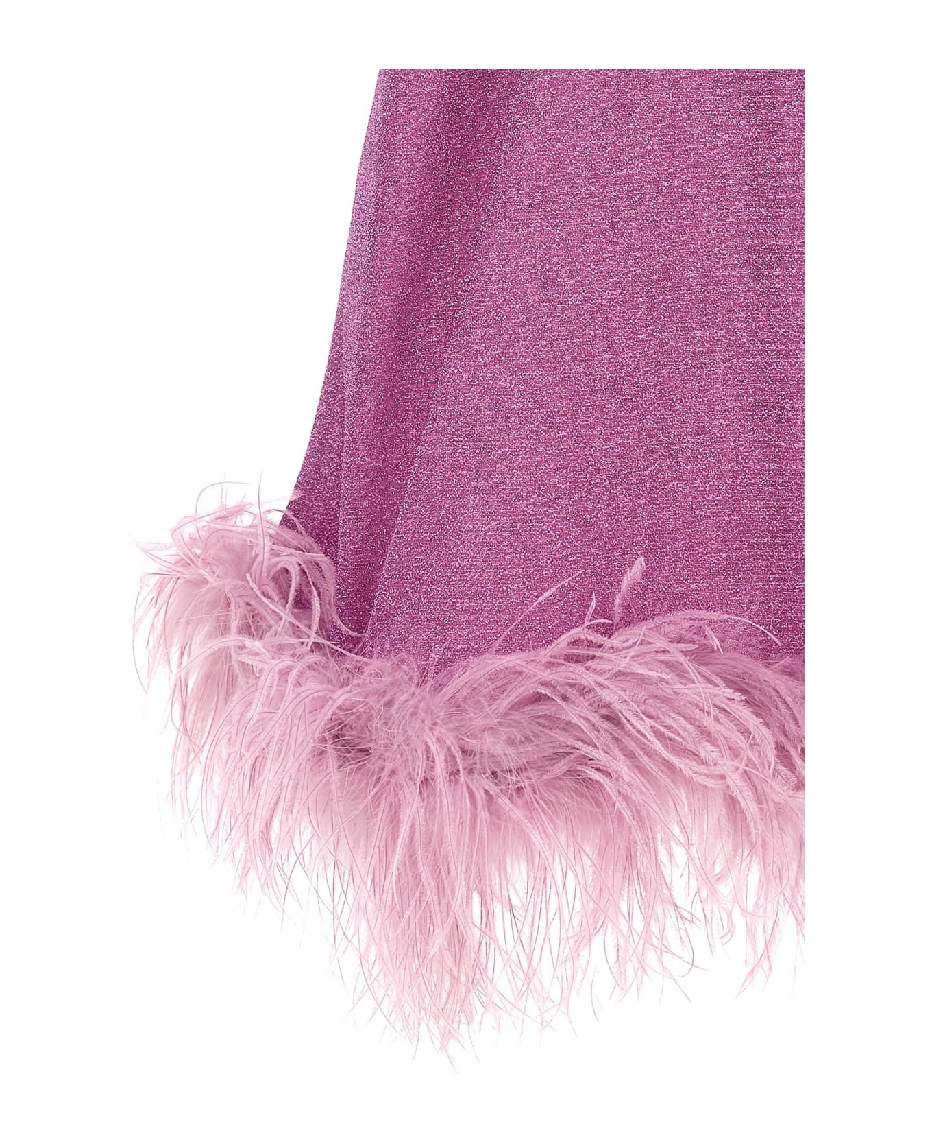 Oseree 'lumiere Plumage' Long Dress - Purple