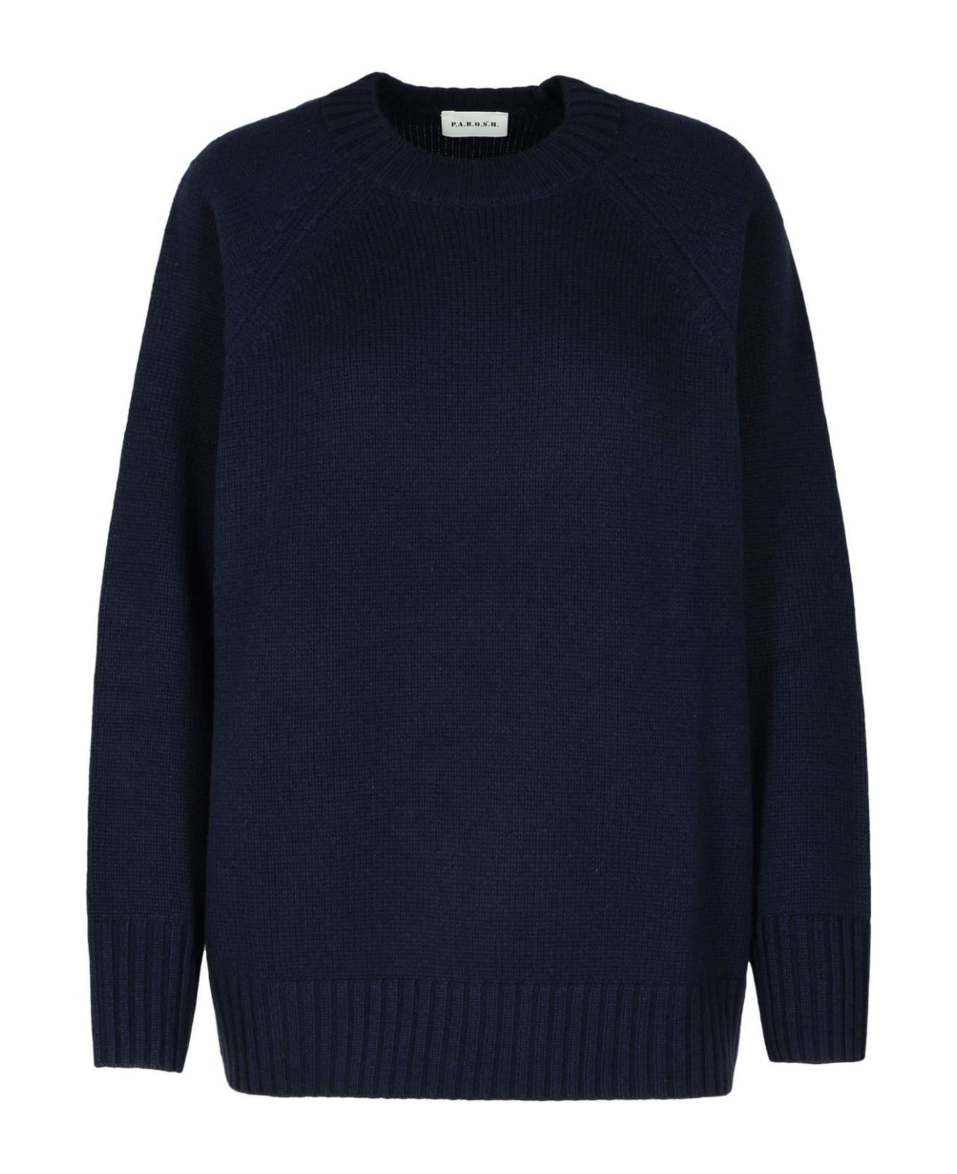 Parosh 'wood' Blue Cashmere Sweater - Blue