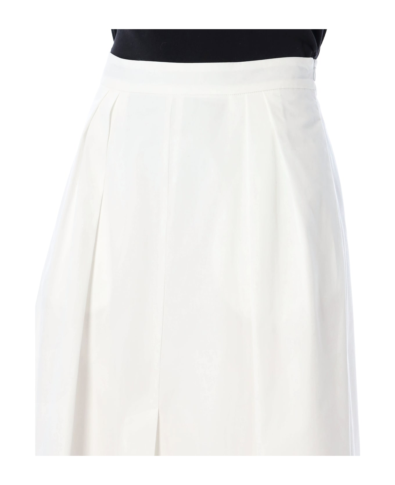 Róhe Wide Skirt - WHITE