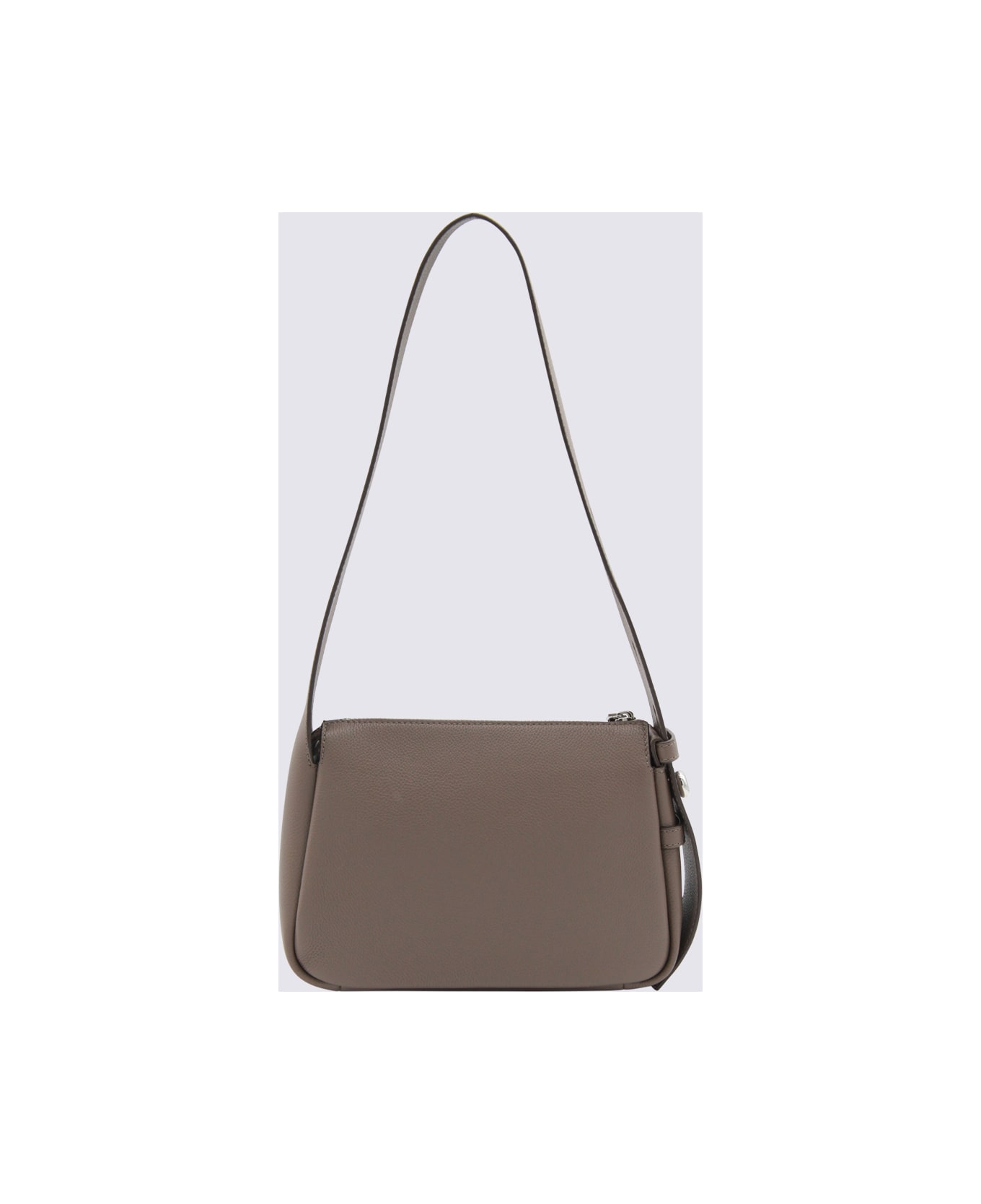 Tory Burch Brown Leather Shoulder Bag - Mushroom