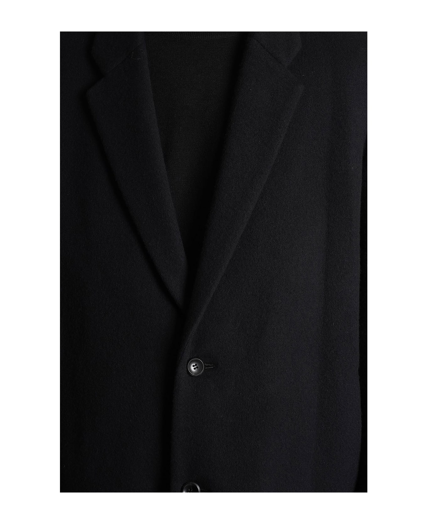 Attachment In Black Wool - black