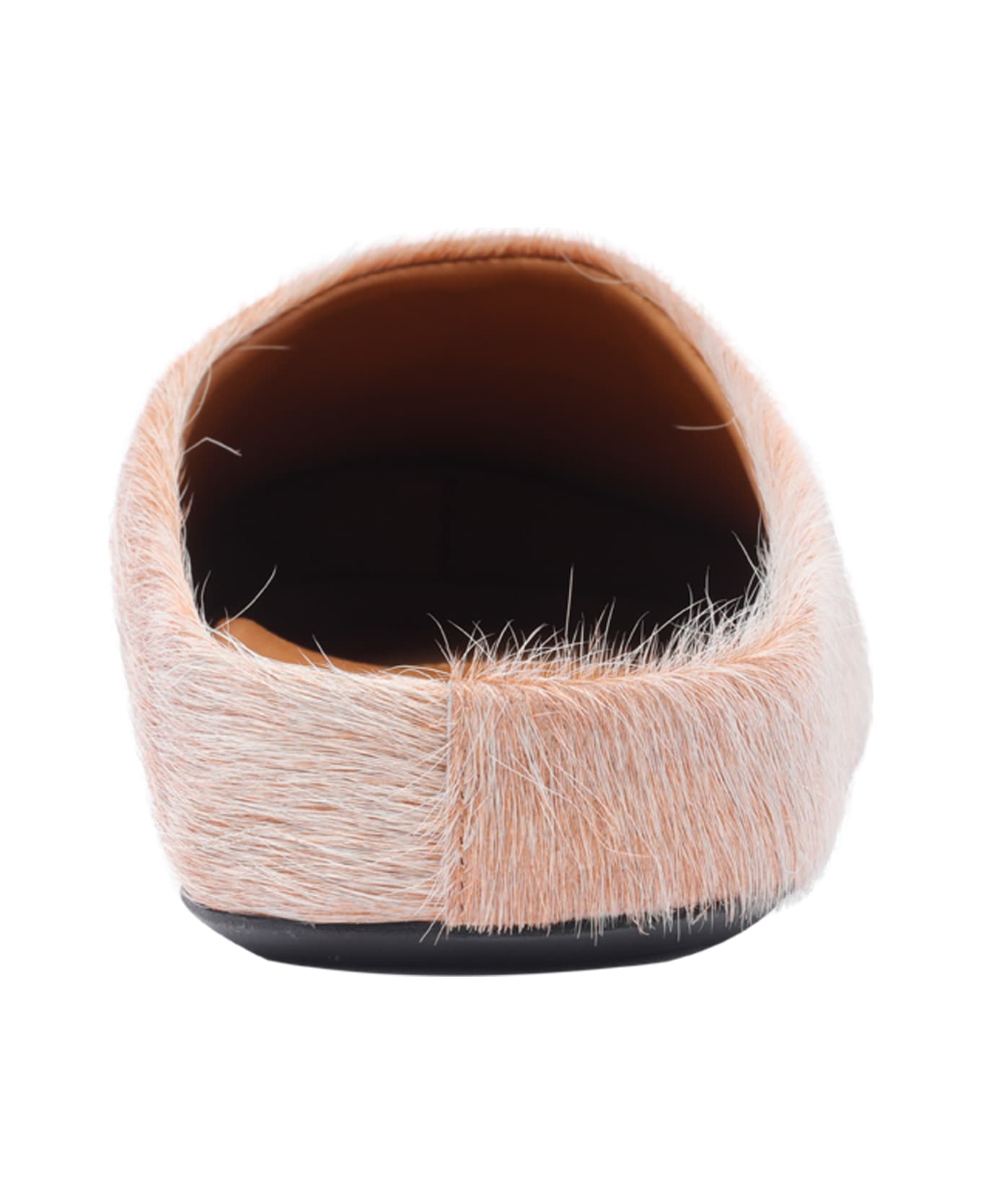 Marni Long Hair Fussbett Sabot - Beige