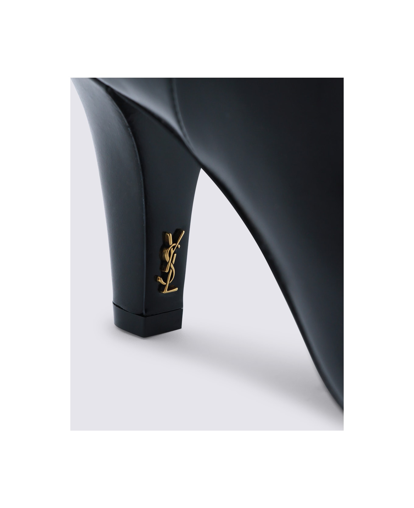 Saint Laurent Black Leather Jill Boots - Black