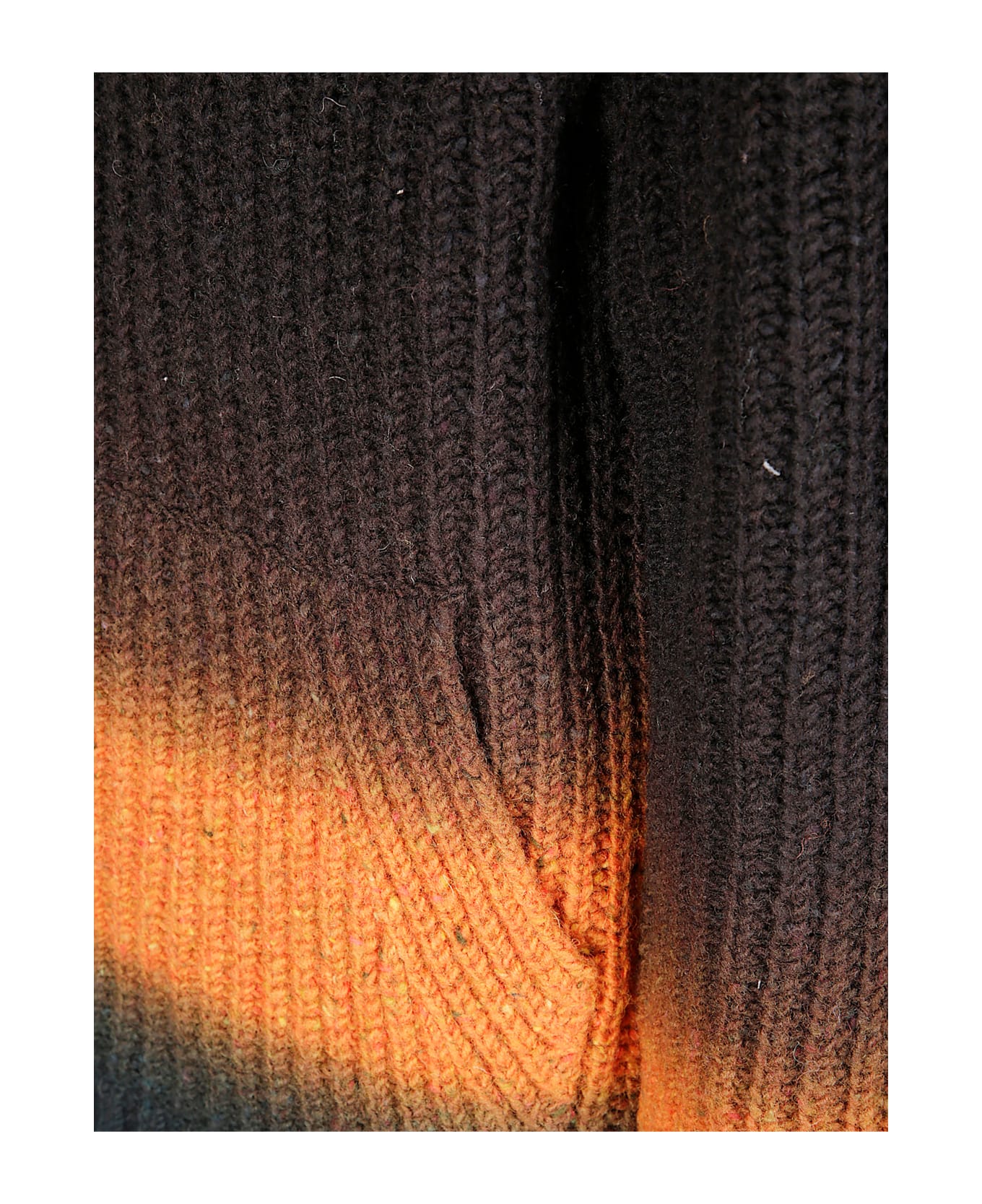 Sacai Garment Dye Wool Knit Cardigan - MULTICOLOR