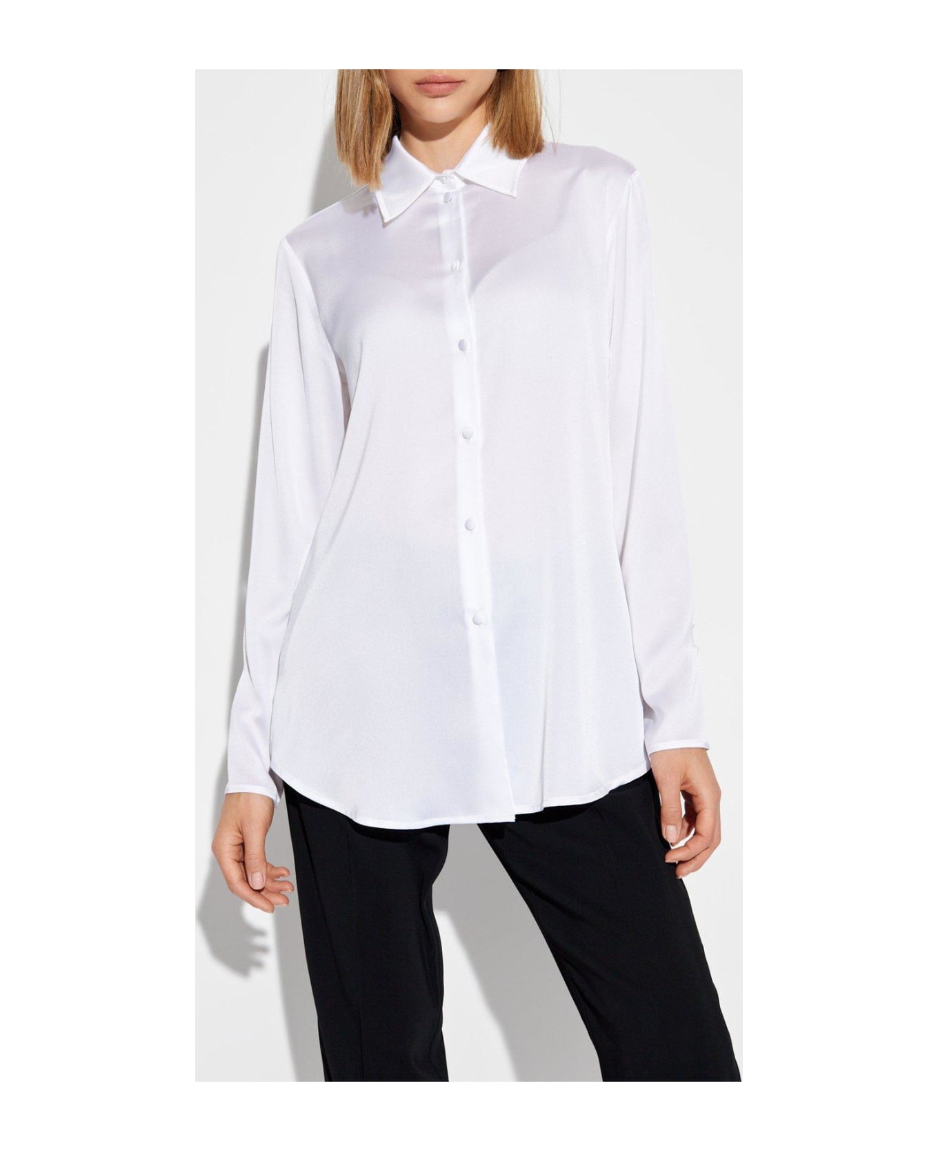 Emporio Armani Satin Shirt - Bianco caldo