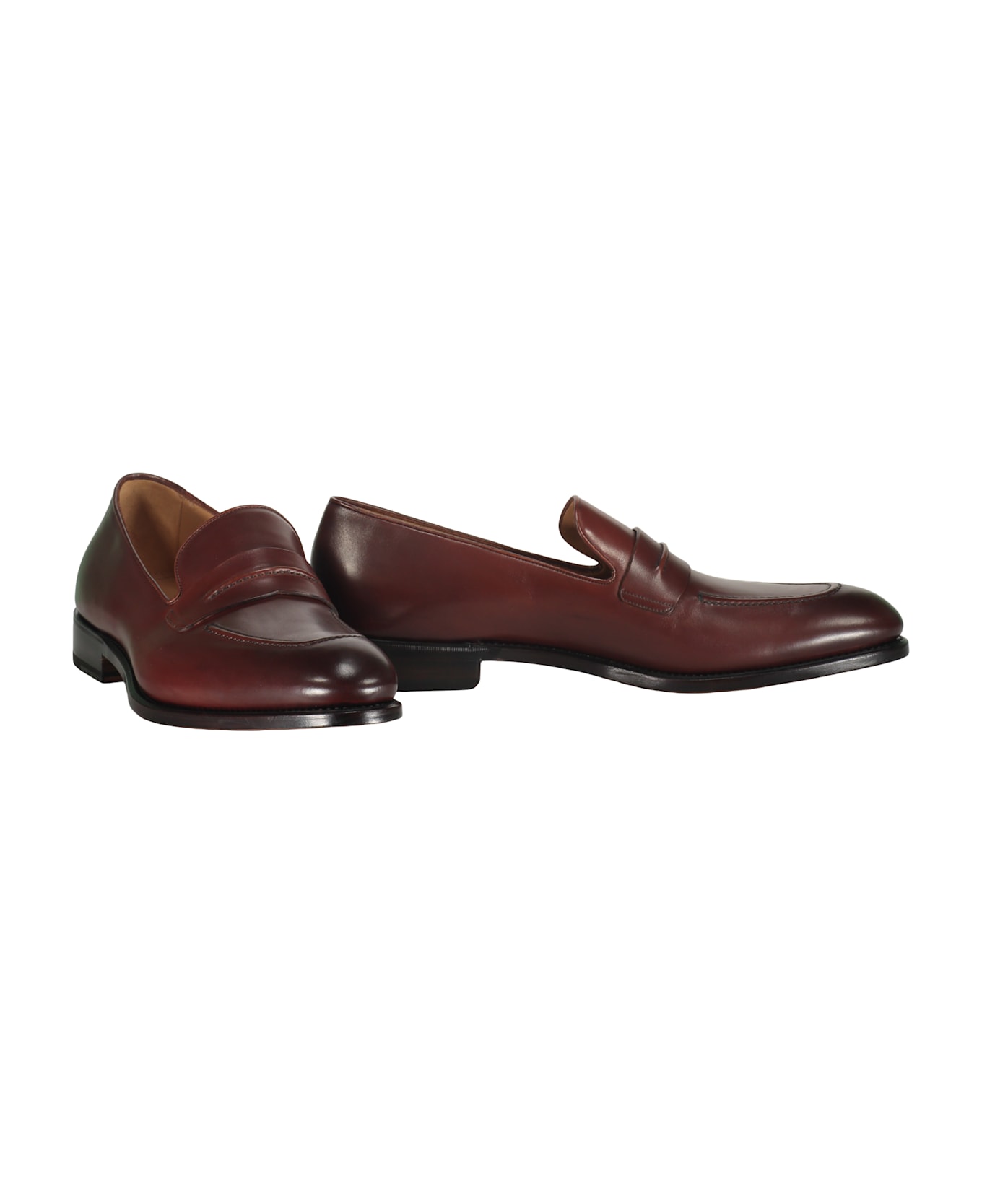 Ferragamo Leather Loafers - brown