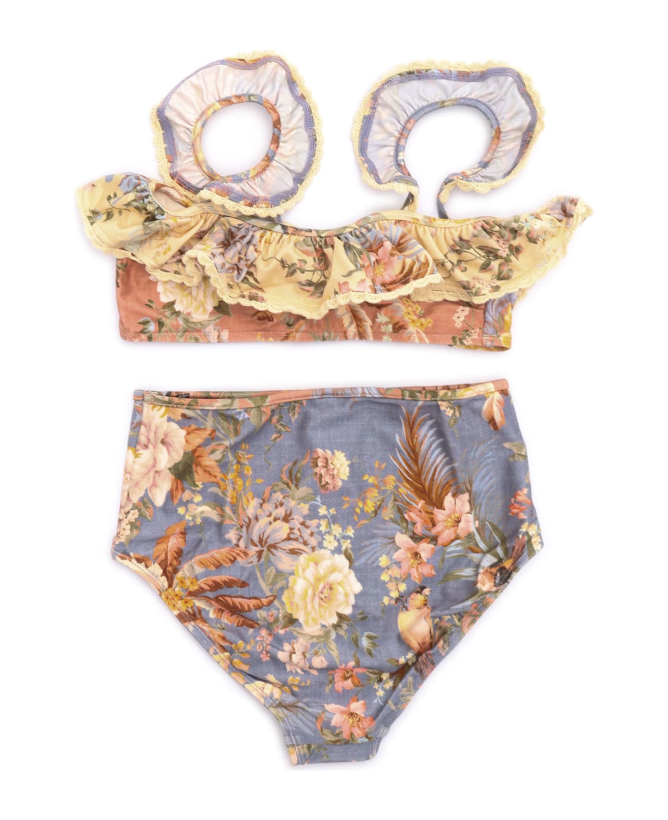 Zimmermann Tallow Kids Frill Bikini - MULTICOLOR