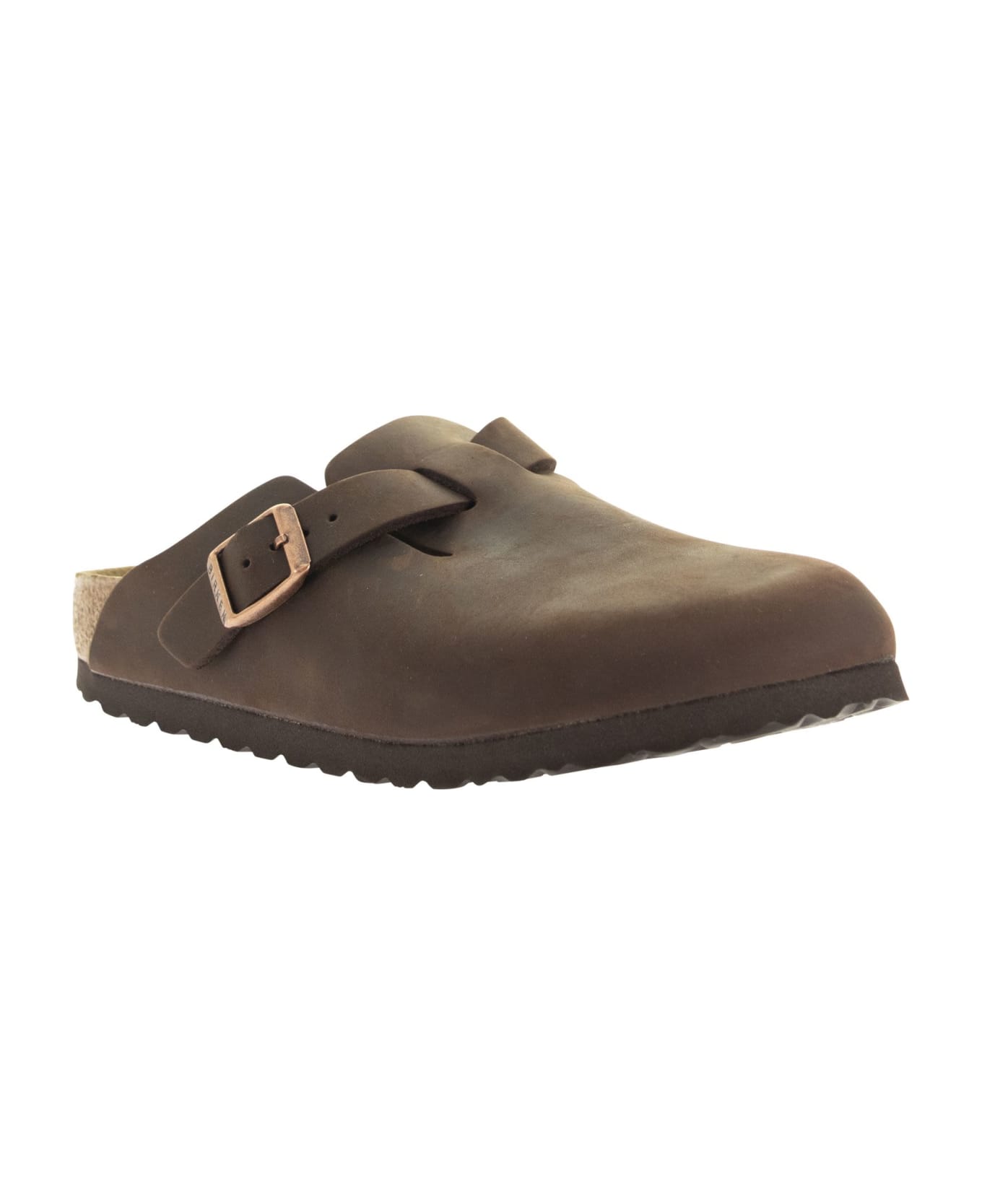 Birkenstock Boston - Oiled Leather Sabot - Brown