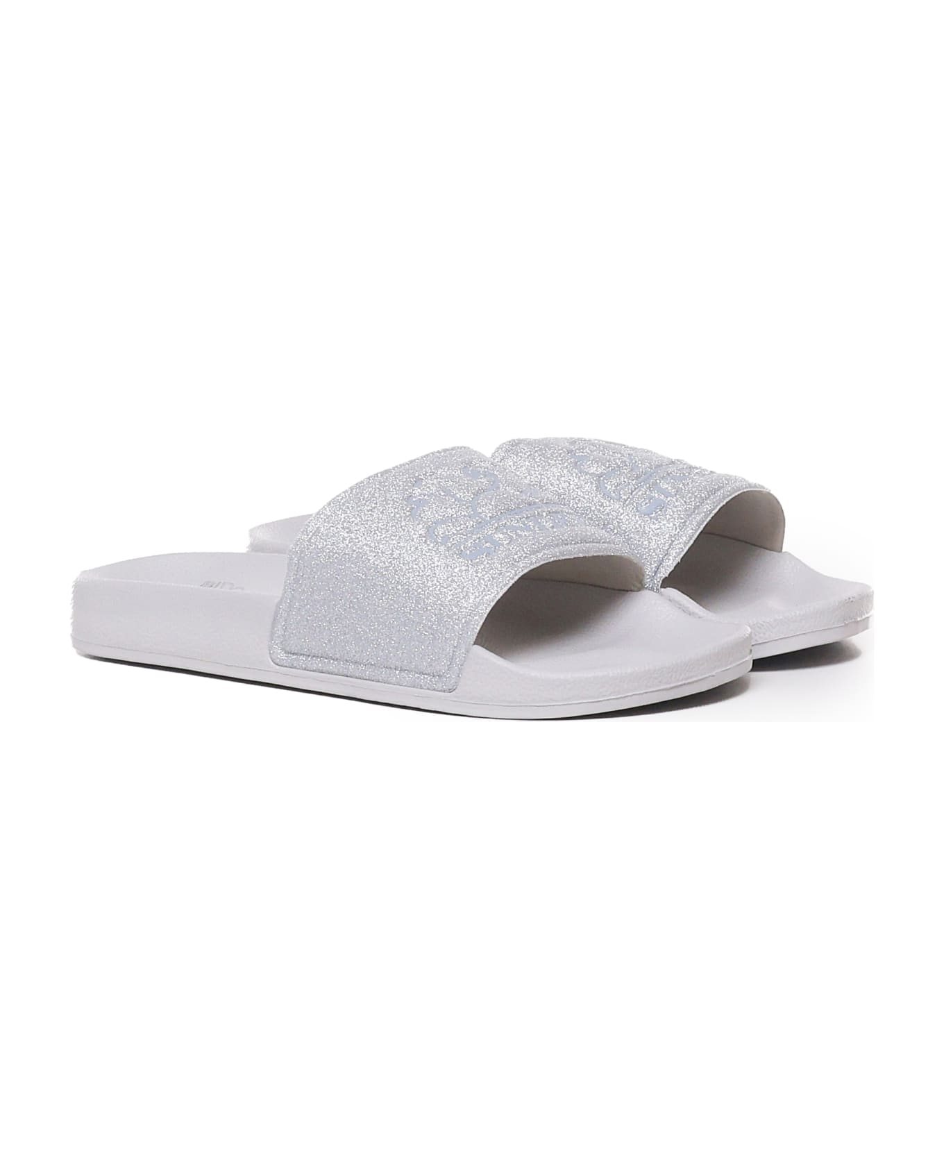 Sundek Slippers In Rubber - Silver