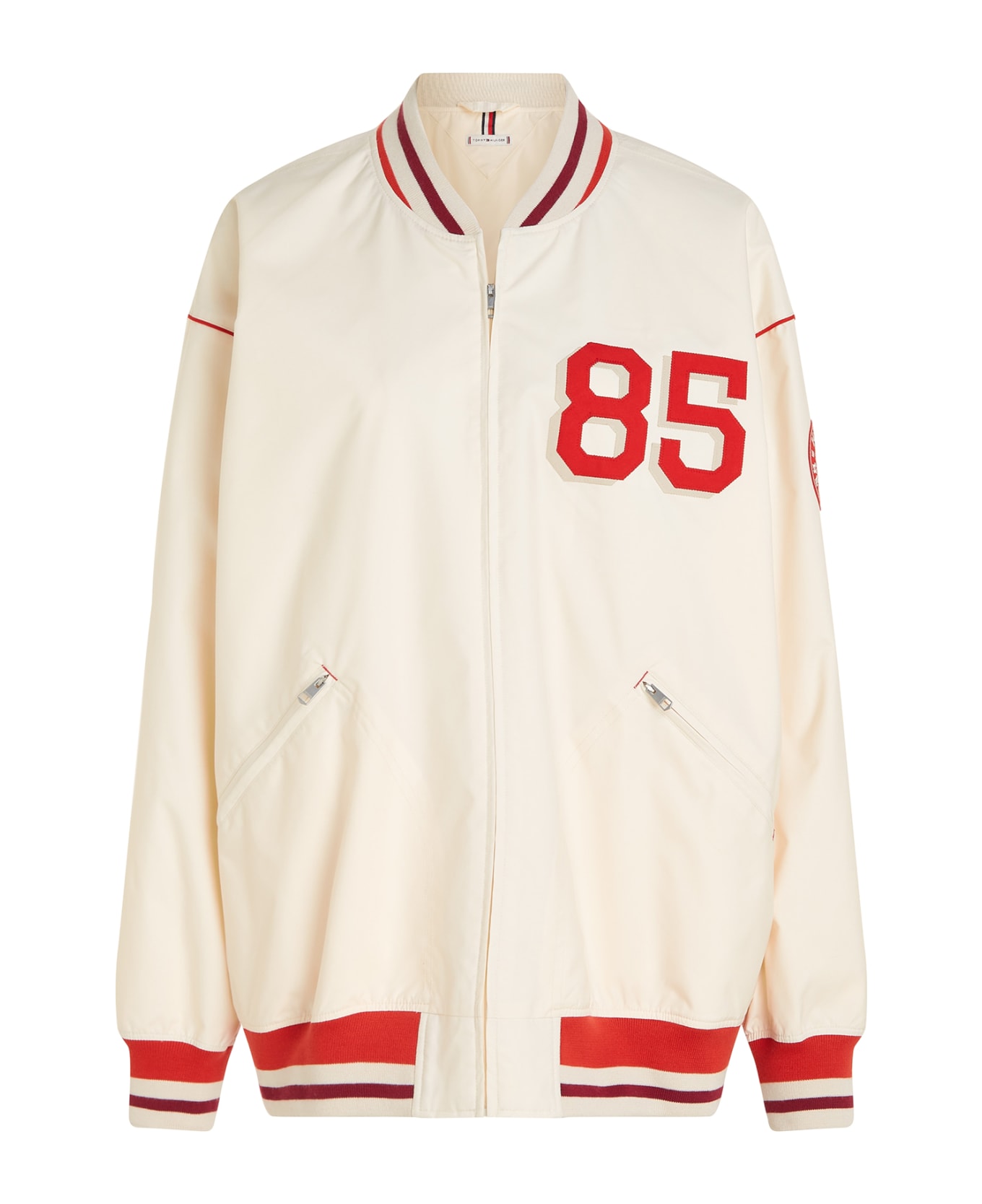 Tommy Hilfiger Oversized Baseball Jacket With Crest - CALICO