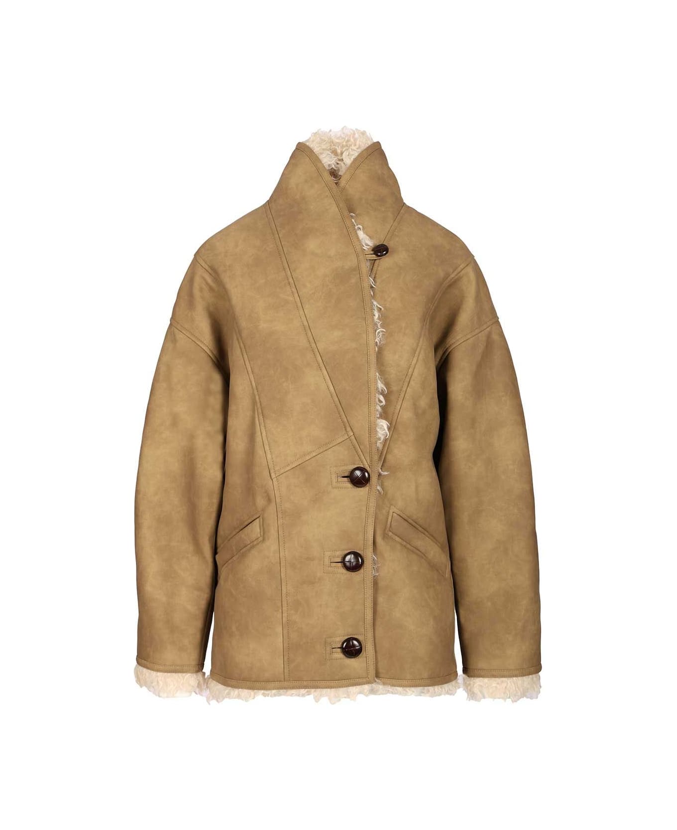 Marant Étoile 'clea' Coat - Beige