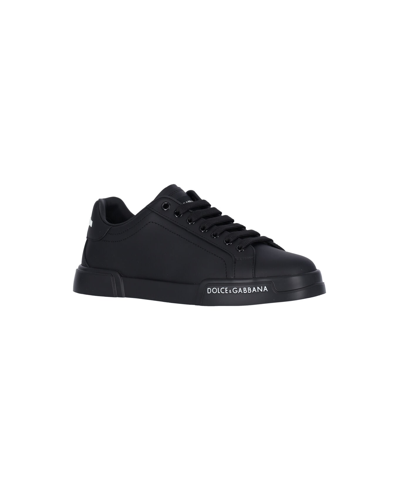 Dolce & Gabbana 'portofino' Sneakers - NERO/NERO