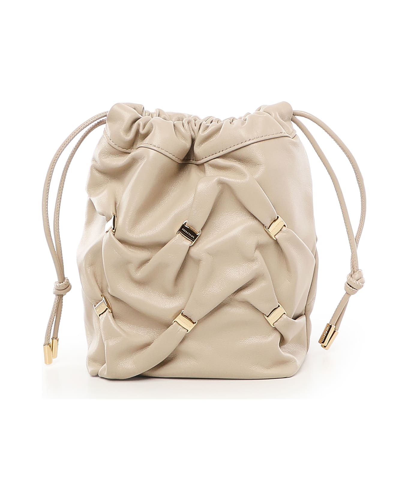 Ferragamo Mini Bucket - Beige
