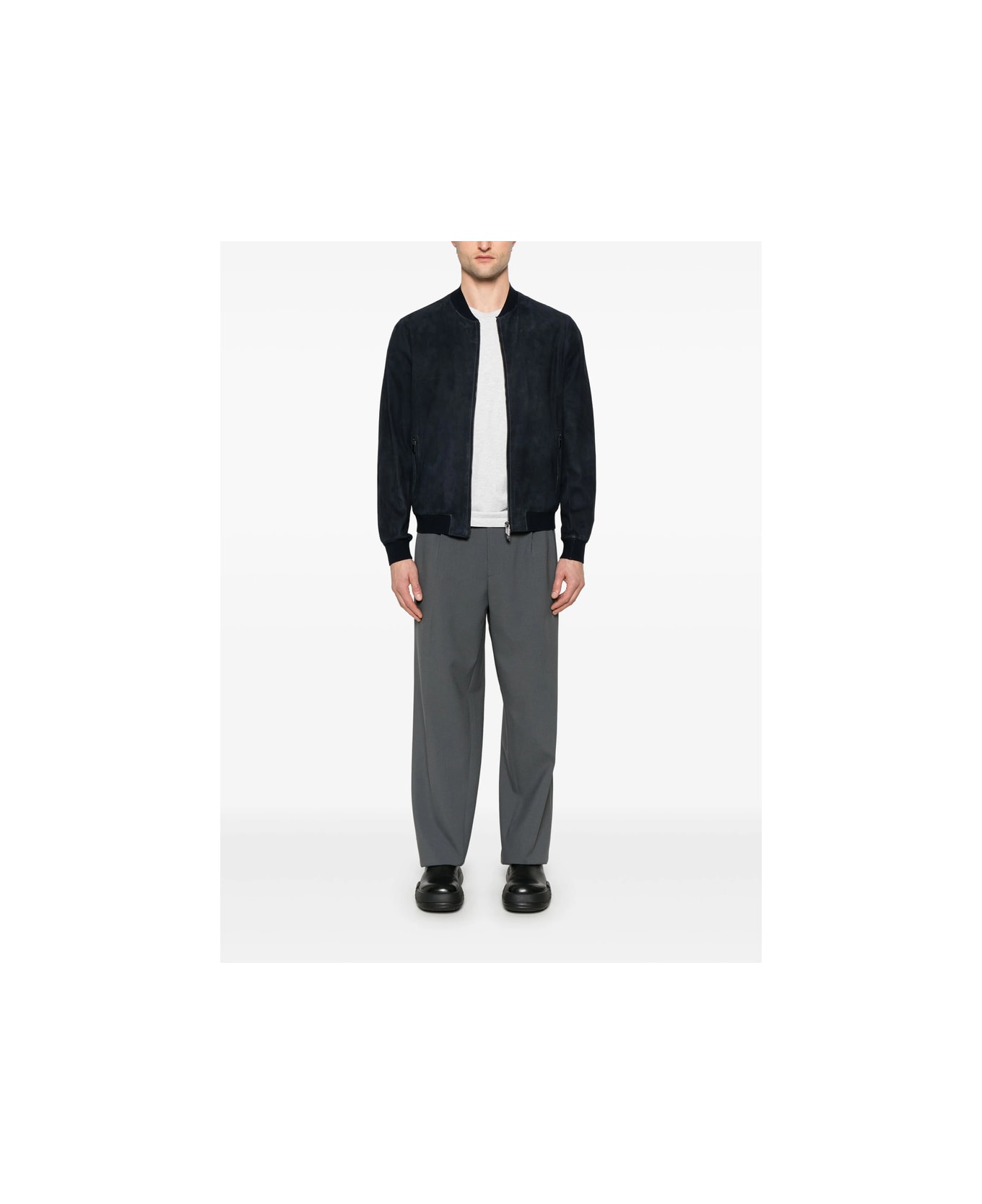 Salvatore Santoro Leather Outerwear - BLUE