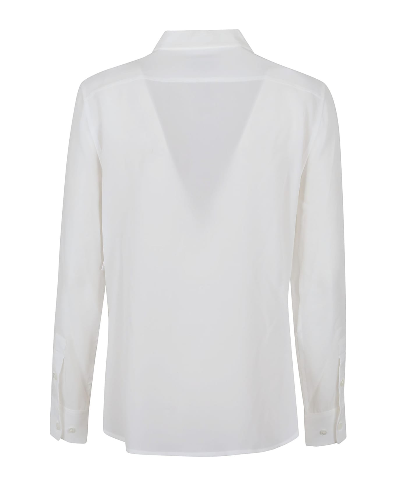 Equipment Leema Women Shirt Long Sleeves - Bright Wht Bright White