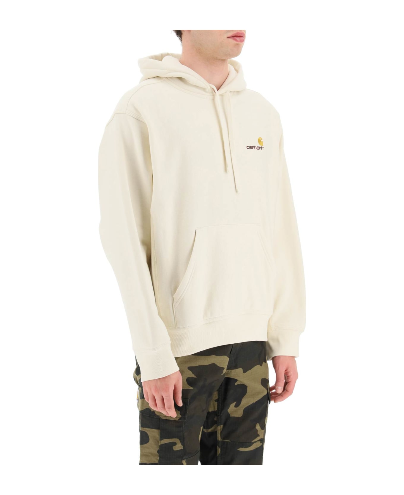 Carhartt 
american Script
 Hoodie - NATURAL