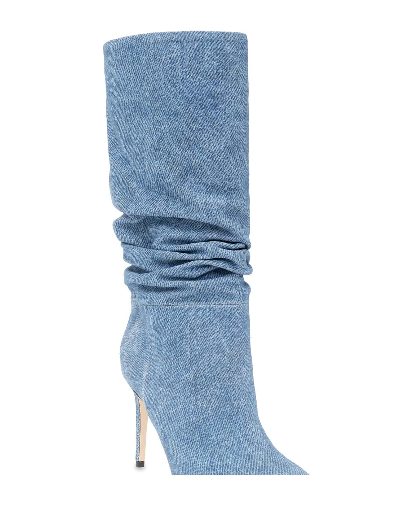Paris Texas Heeled Ankle Boots - Blu