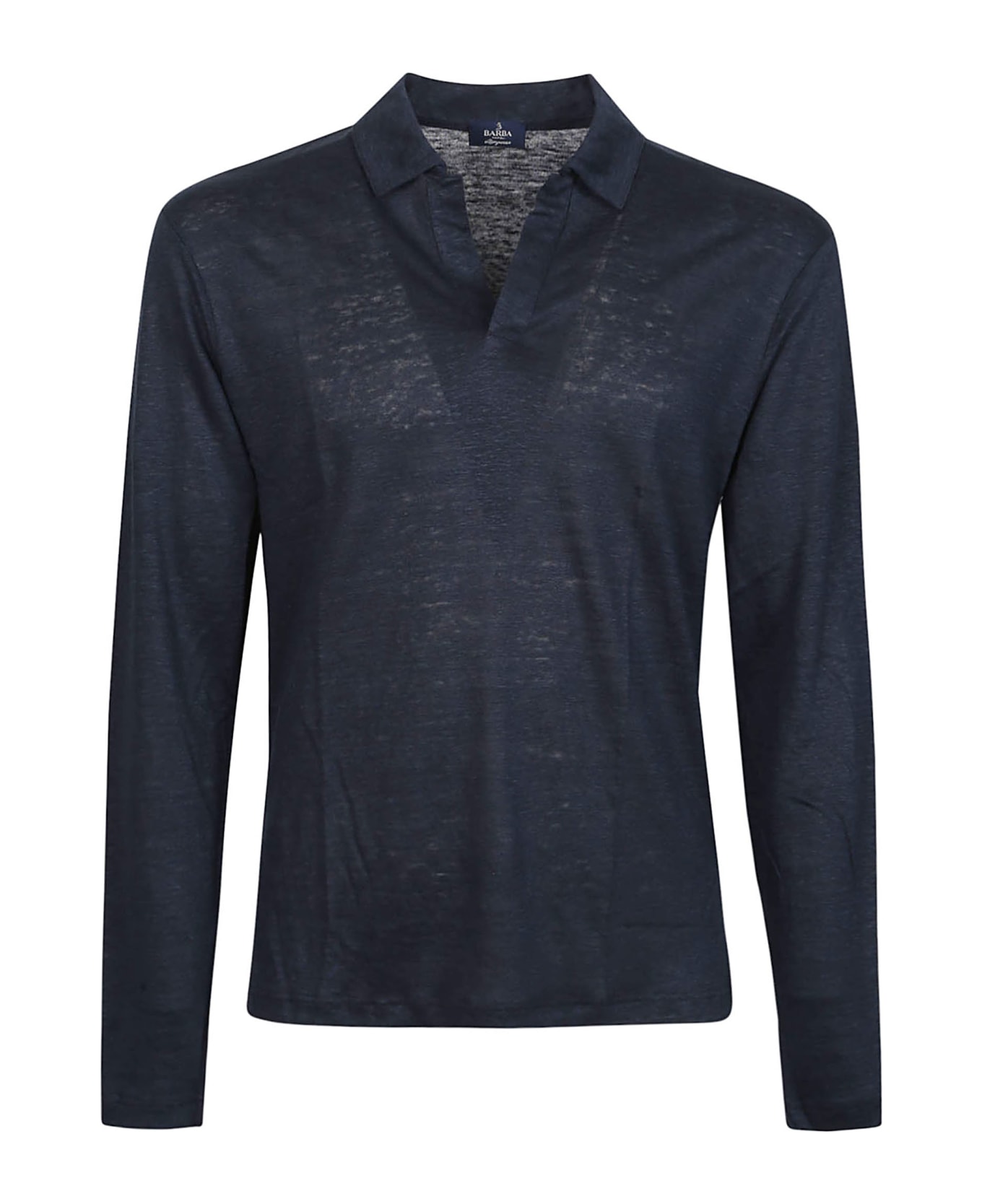 Barba Napoli Short Sleeve Polo Shirt - Blu