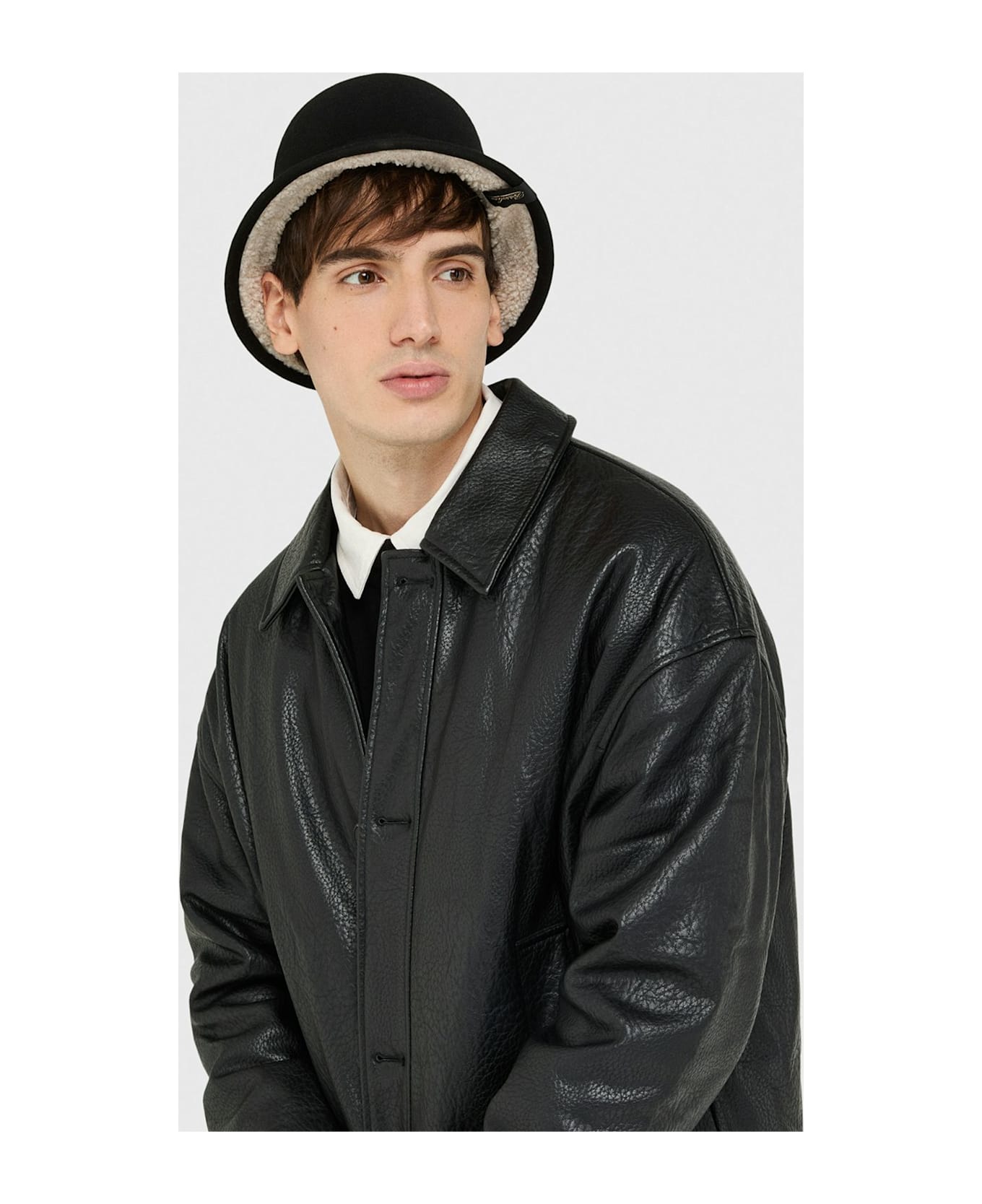 Borsalino Ken Bucket Reversible - BROWN/WHITE