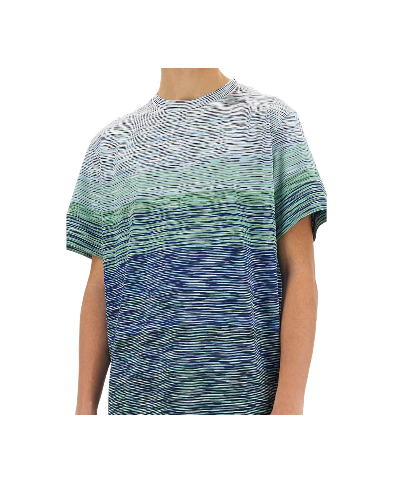 Missoni Degradé Flamed Cotton T-shirt - MULTICOLOUR