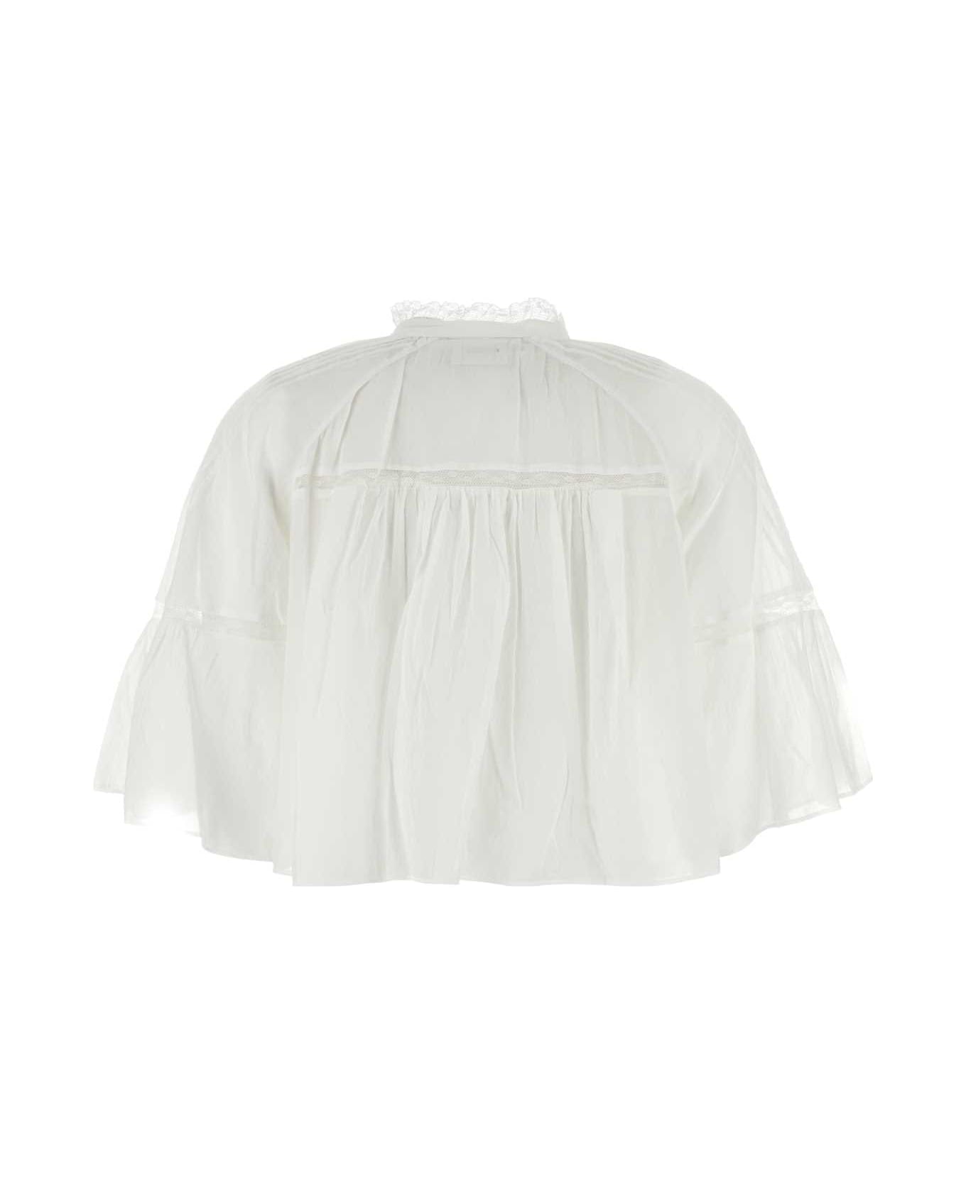 Marant Étoile White Voile Gramy Blouse - White