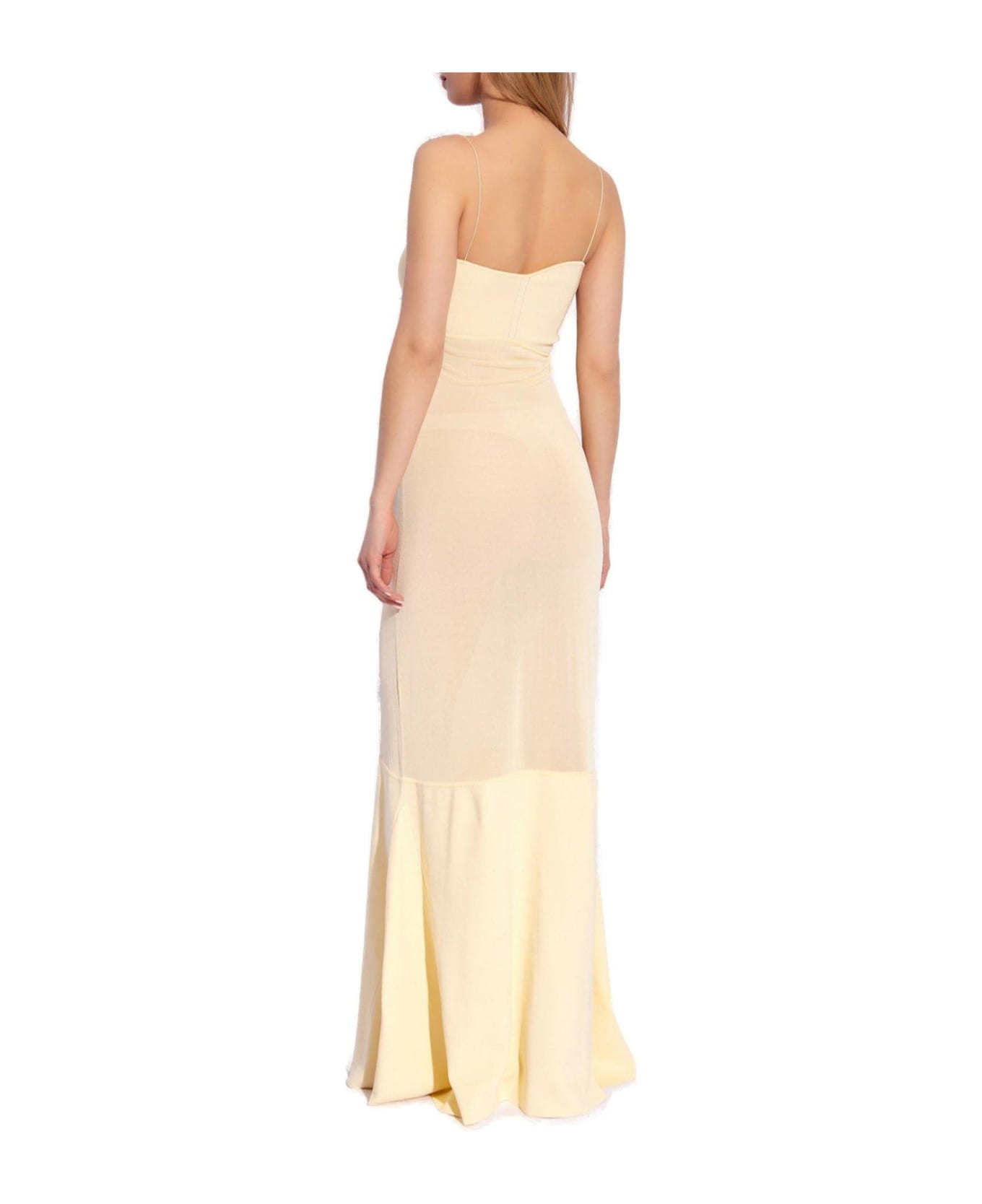 Jacquemus Strapped Maxi Dress - Light yellow