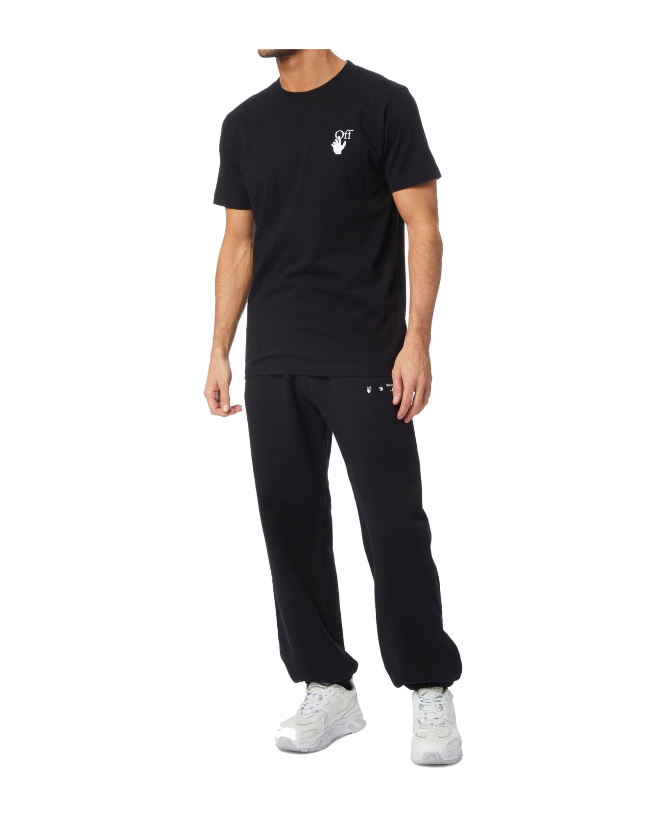Off-White Off White Logo Patch Jogger Trousers - Black