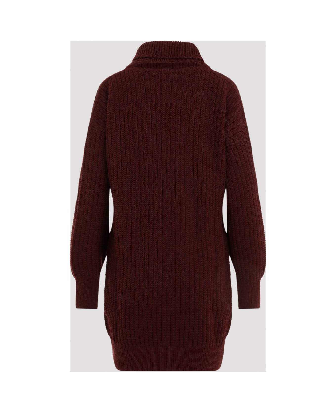 Victoria Beckham Shawl Neck Jumper Dress - Port