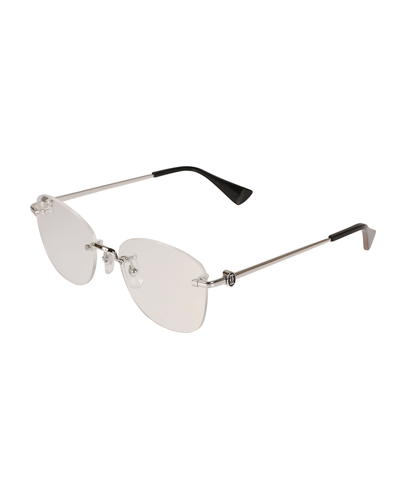 Cartier Eyewear Rimless Sunglasses - Silver