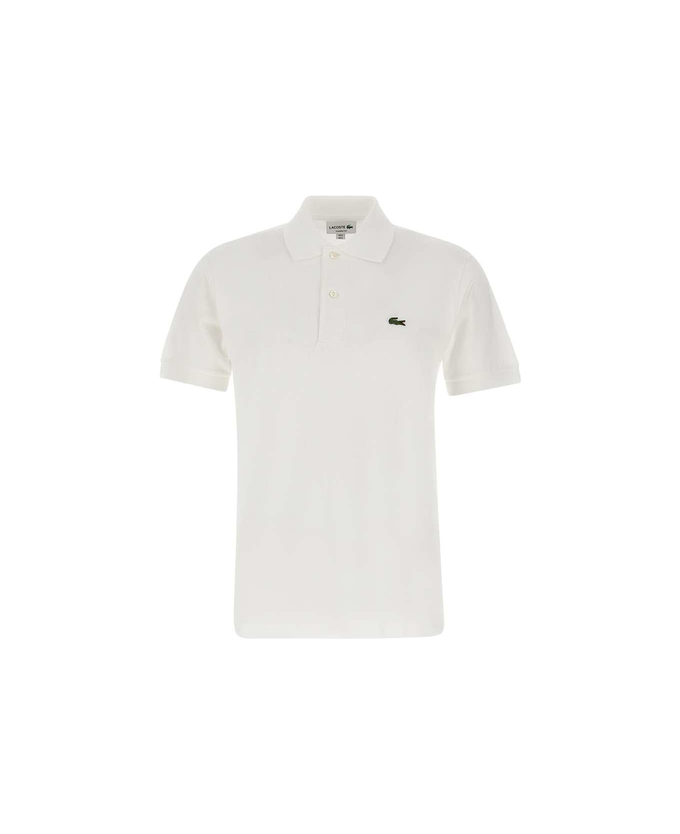 Lacoste Cotton Polo Shirt - WHITE ポロシャツ