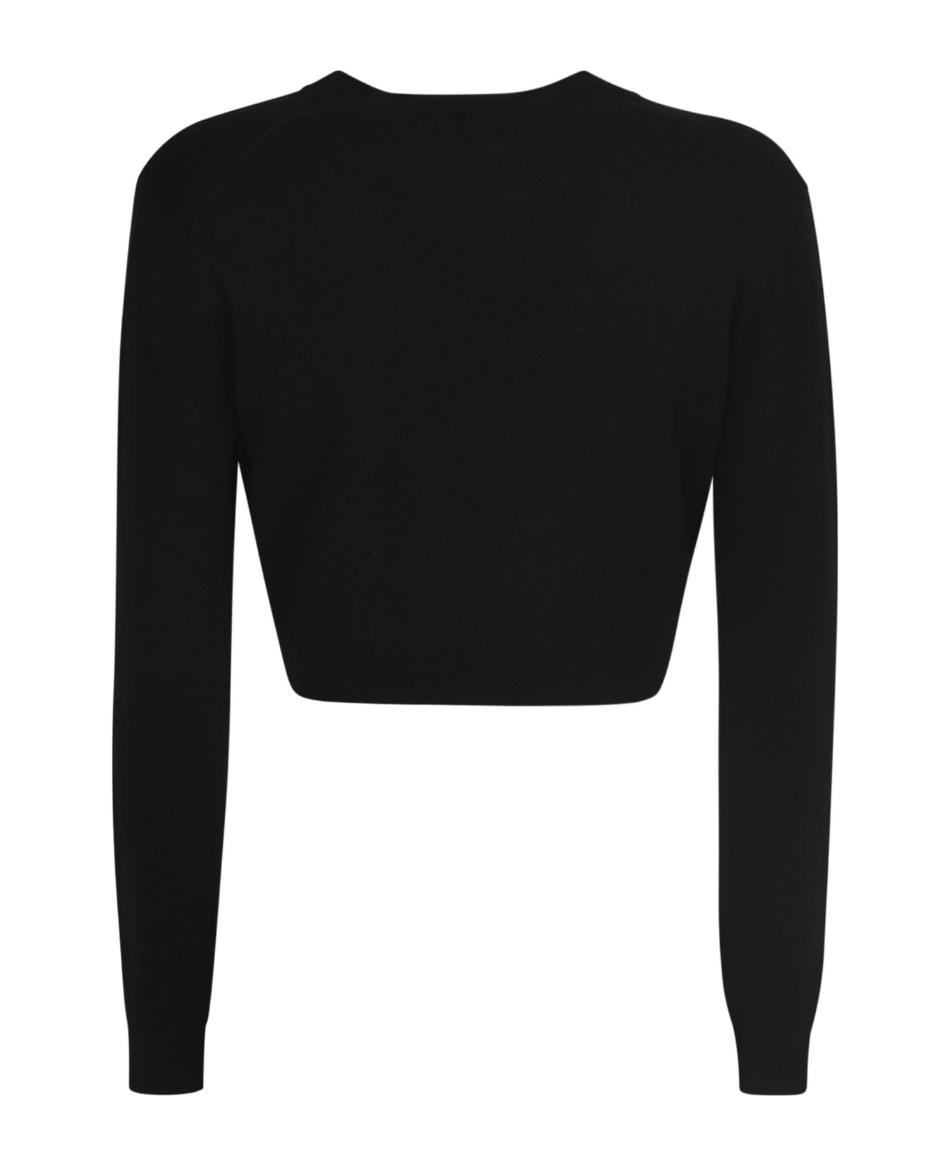 Patou Black Merino Wool Blend Sweater - BLACK