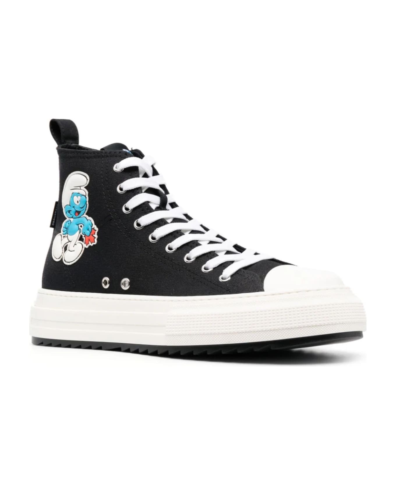 Dsquared2 Black Dsquared2<br>x Smurfs Cotton Sneakers - Nero スニーカー