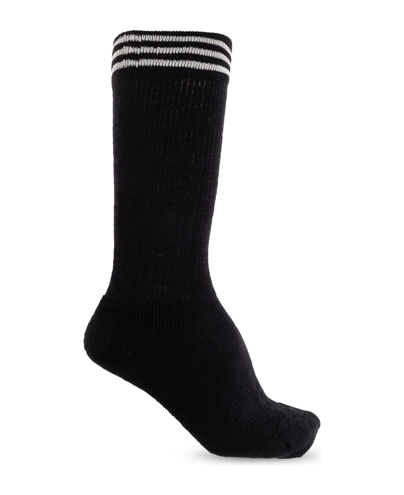 Y-3 Long Socks With Logo - Black