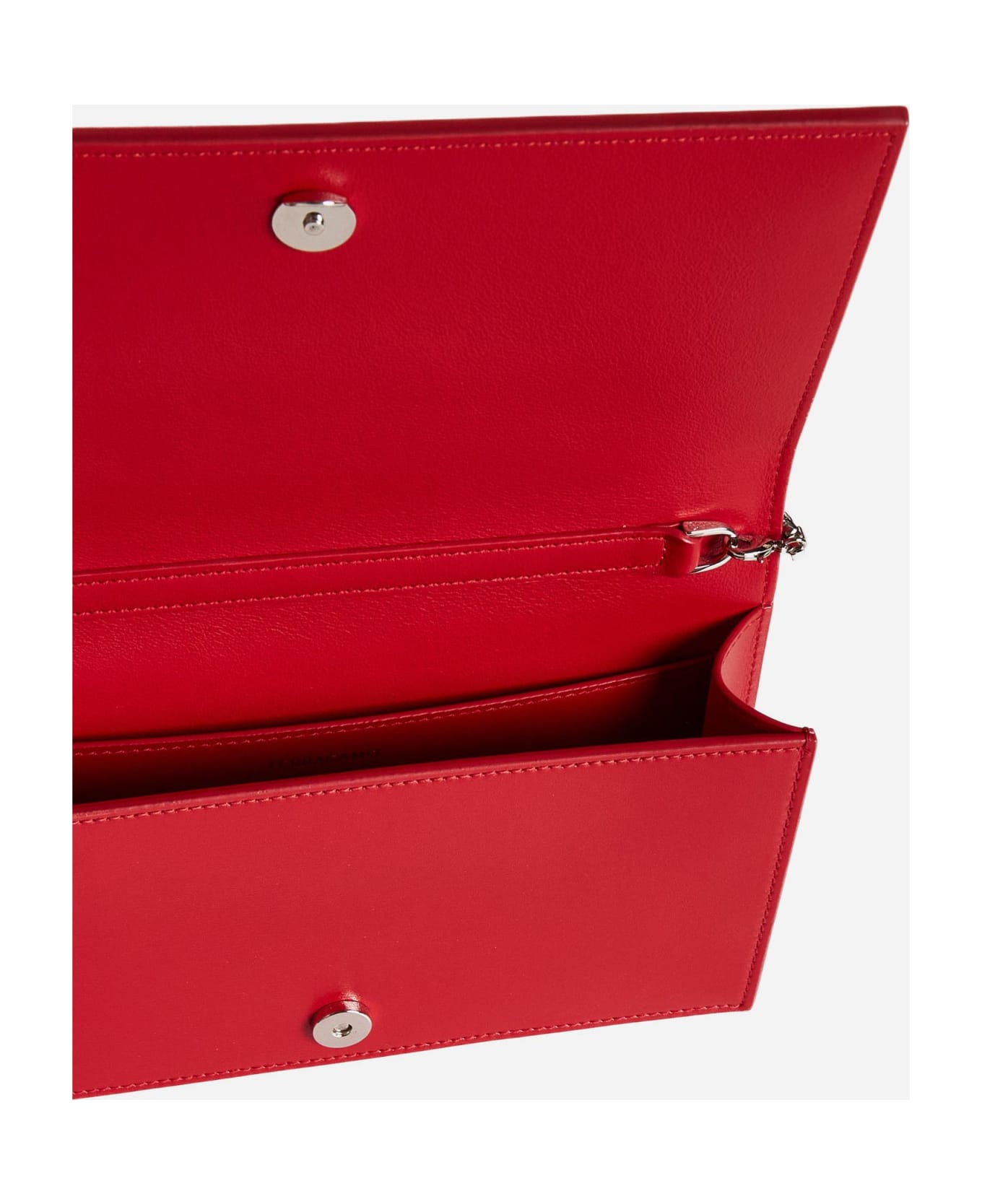 Ferragamo Gancini Leather Mini Bag - Flame red || flame red トートバッグ