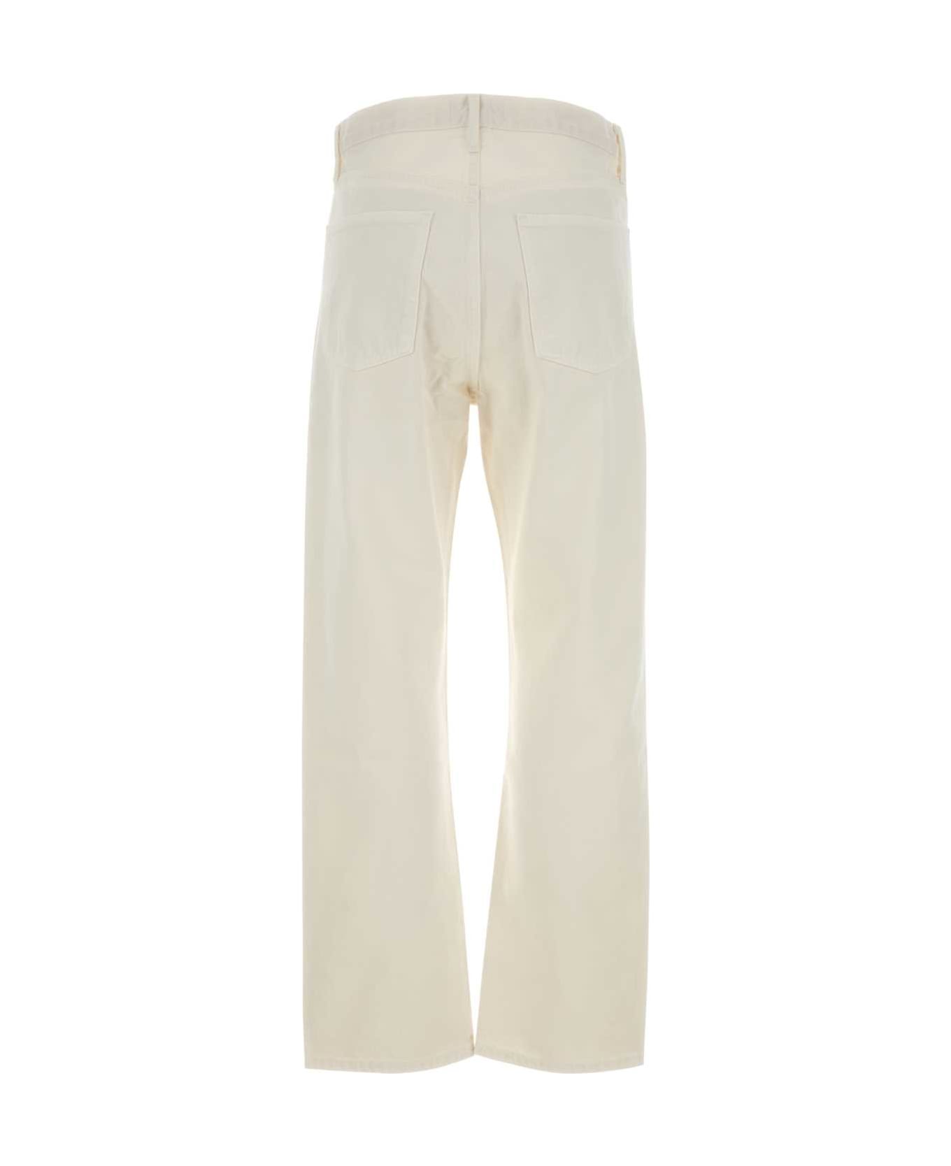 AGOLDE White Denim Jeans - FORTUNECOOKIENATURAL