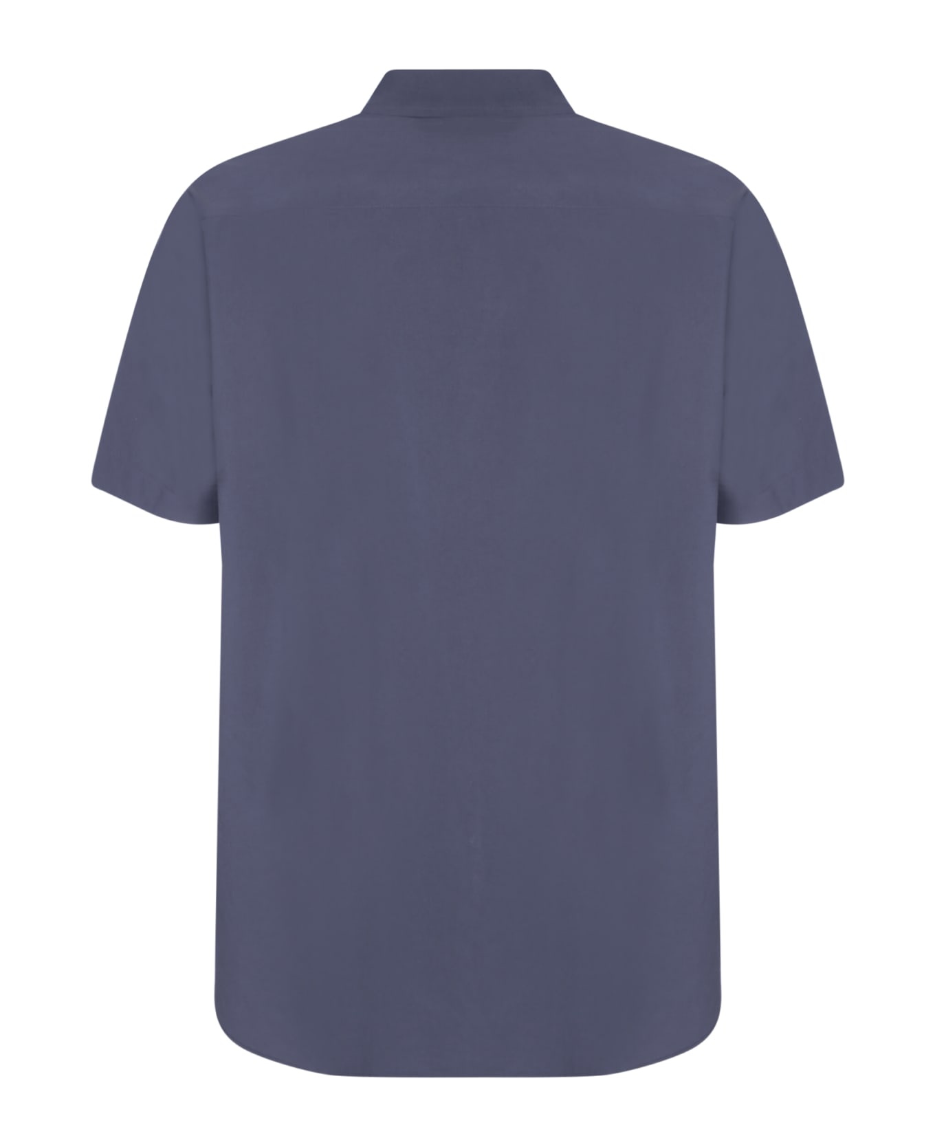 Sacai Zip-pocket Detailed Short Sleeved Buttoned Shirt - NAVY