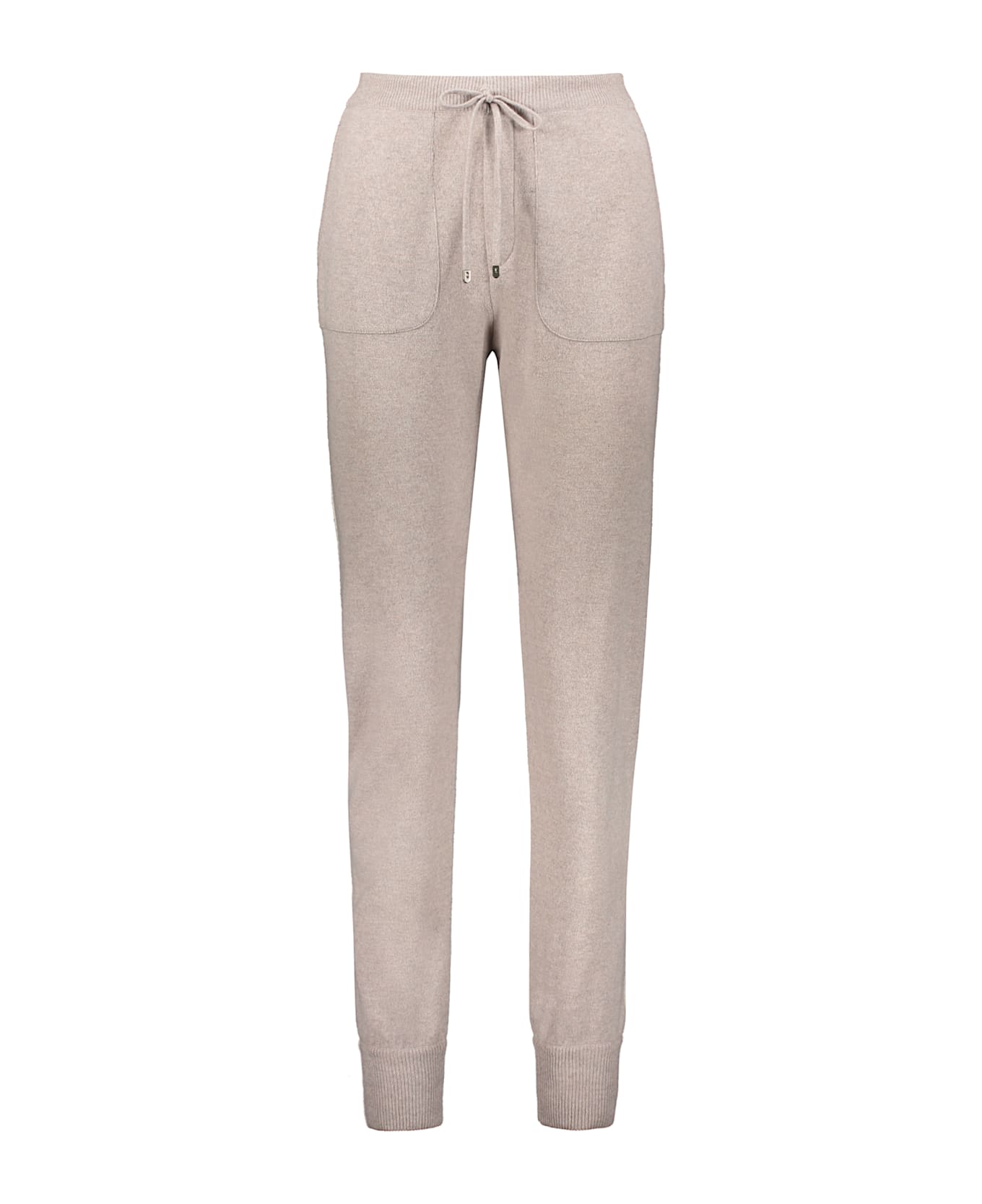 Lorena Antoniazzi Track Pants In Virgin Wool Blend - turtledove