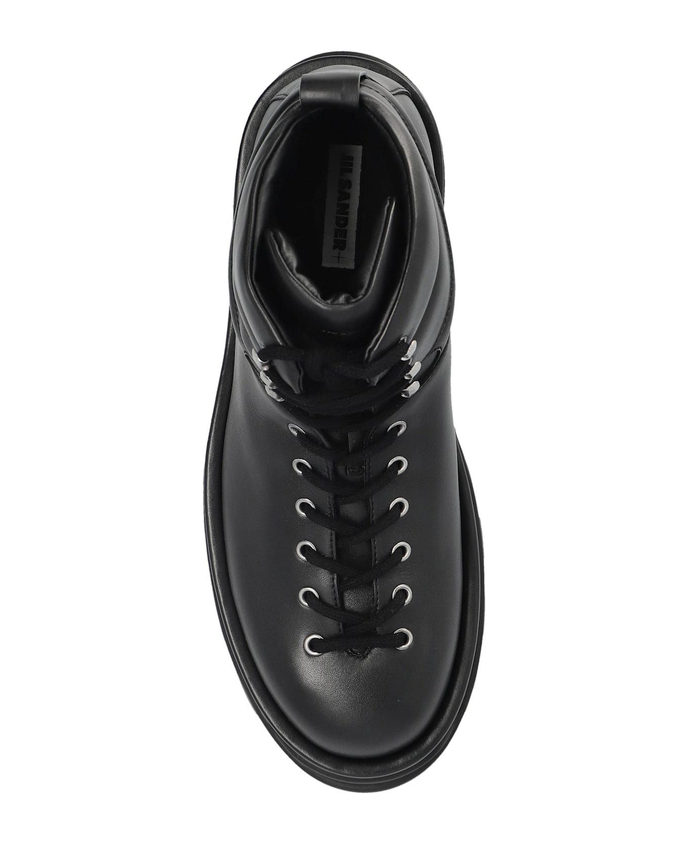 Jil Sander Leather Ankle Boots - Black