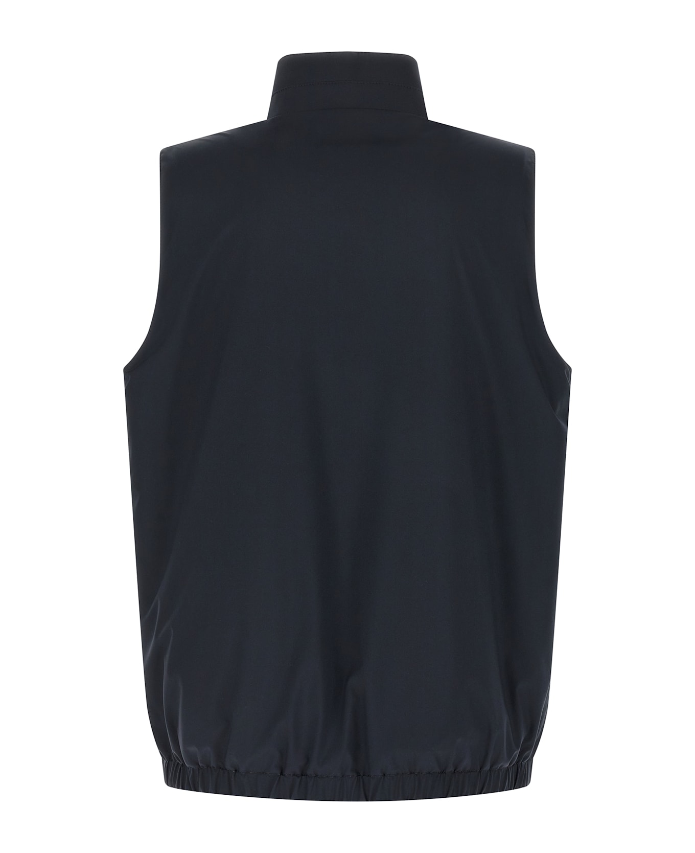 Kiton Double Face Nylon Vest - Blue