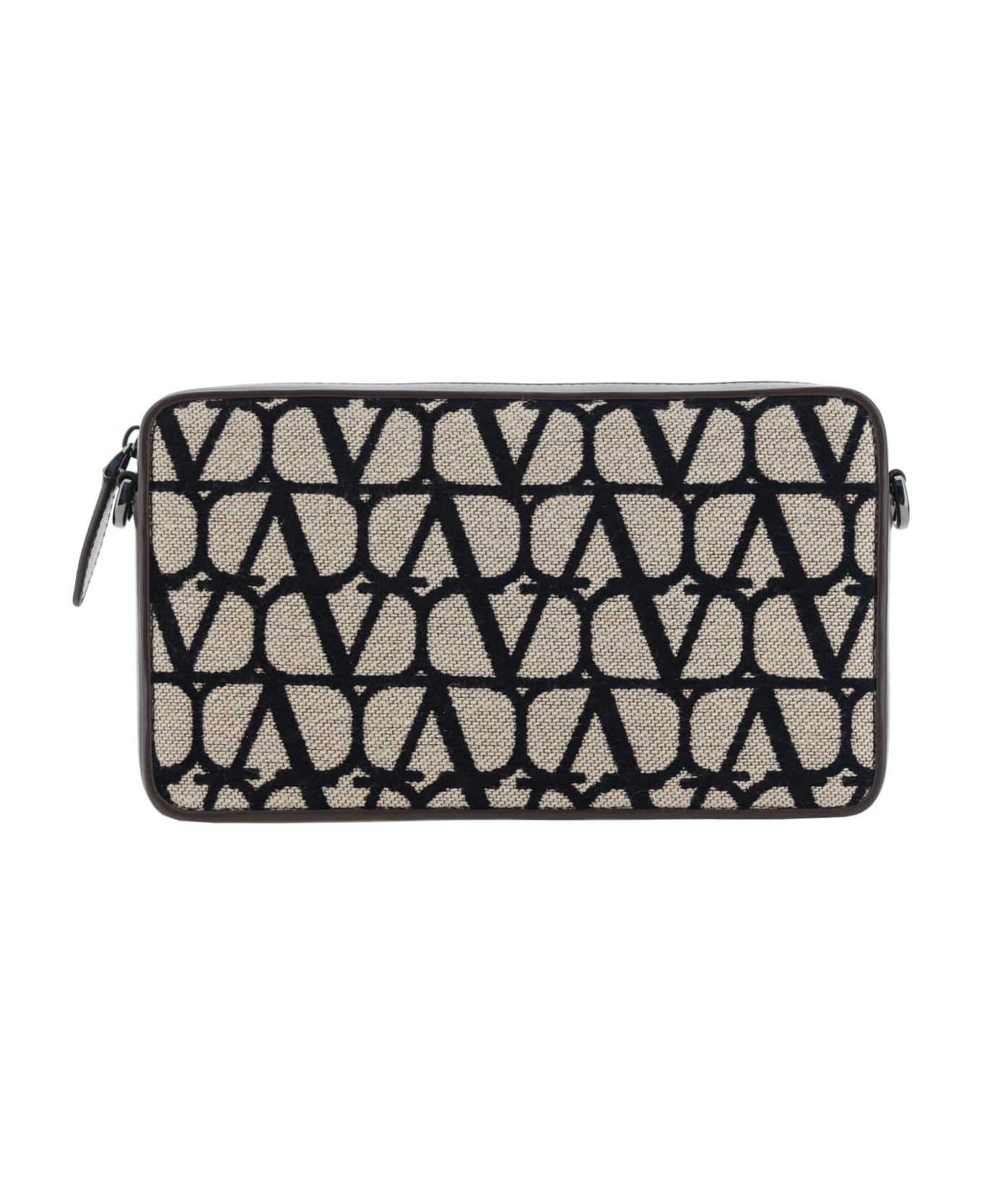 Valentino Garavani Toile Iconographe Shoulder Bag - Naturale/nero/fondant