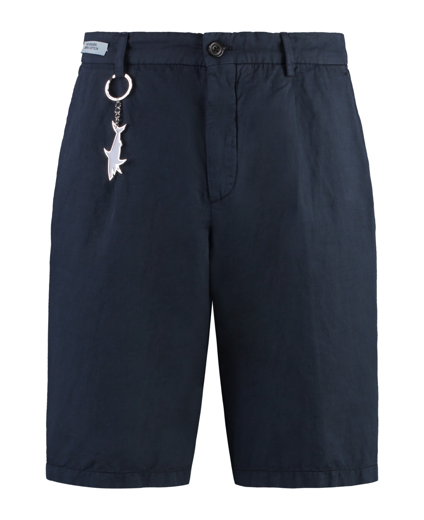 Paul&Shark Cotton And Linen Bermuda-shorts - blue