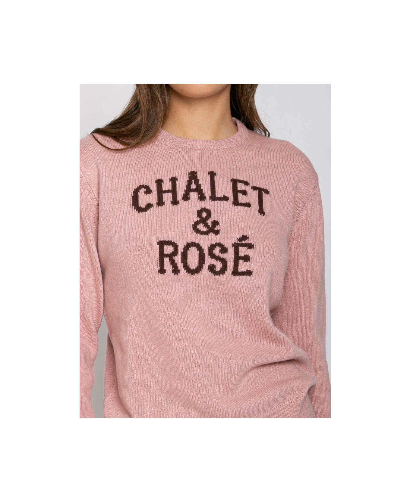 MC2 Saint Barth Woman Sweater With Chalet & Rosé Print - PINK