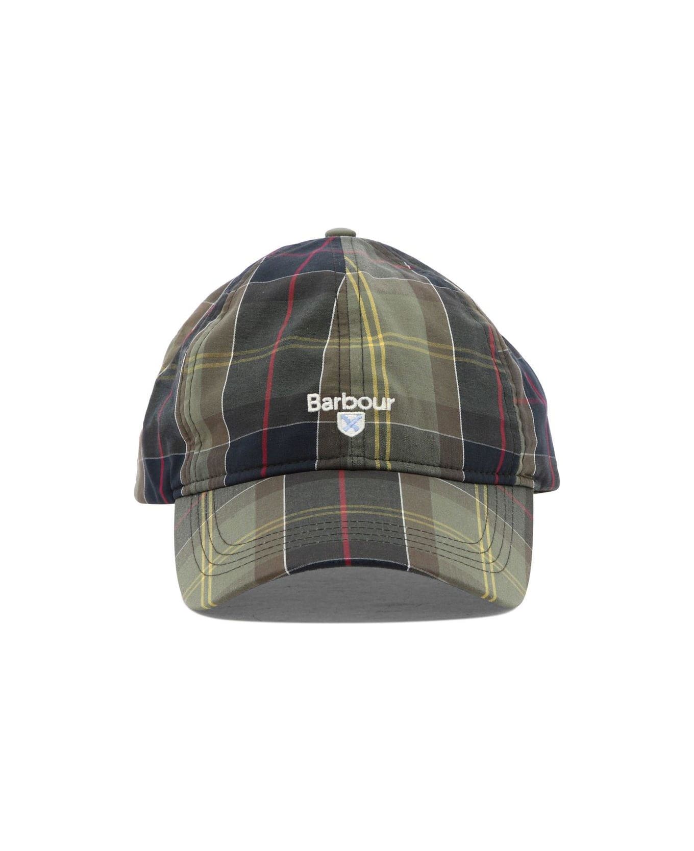 Barbour Logo Embroidered Tartan Print Cap - Tartan