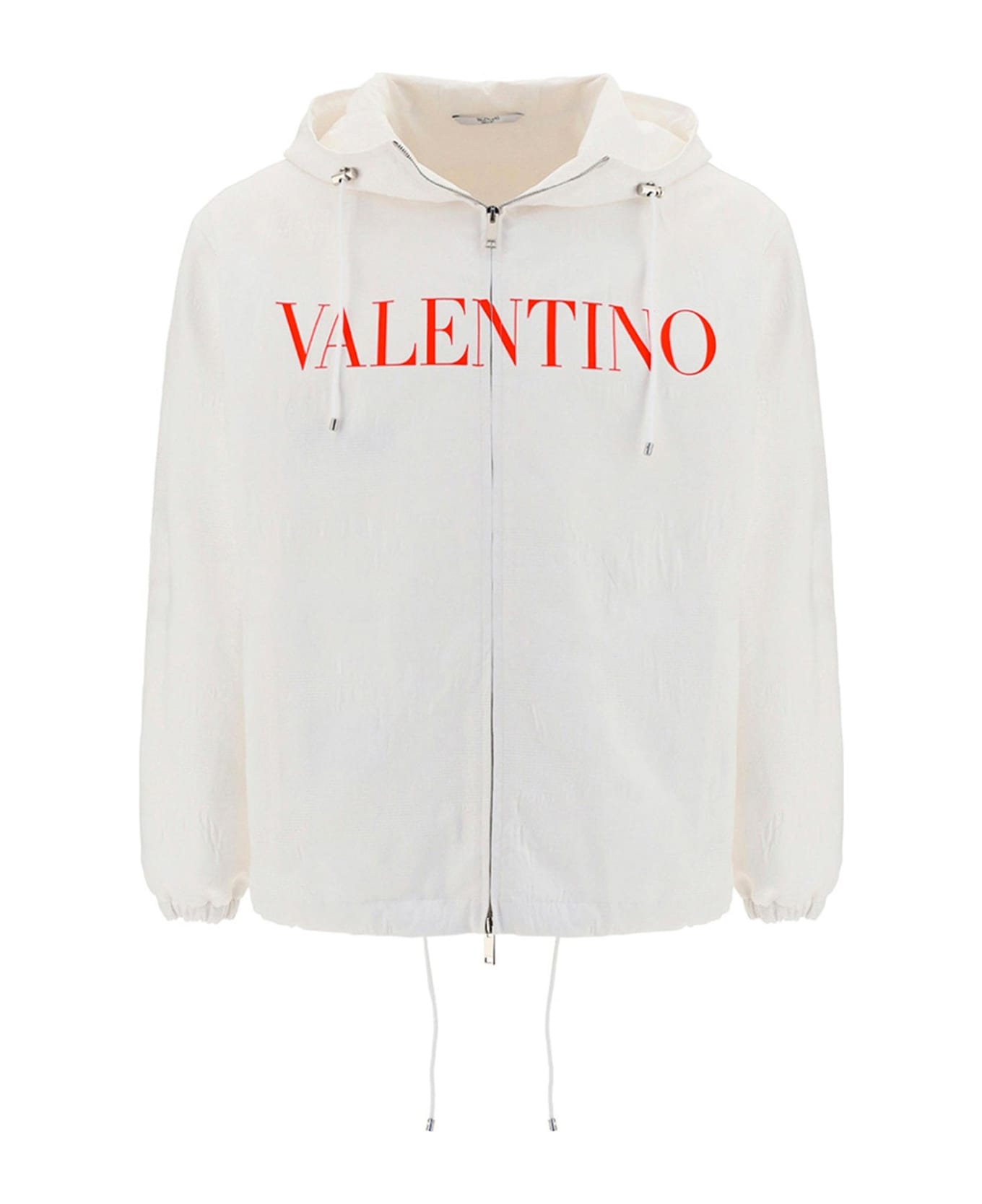 Valentino Cotton Logo Jacket - White