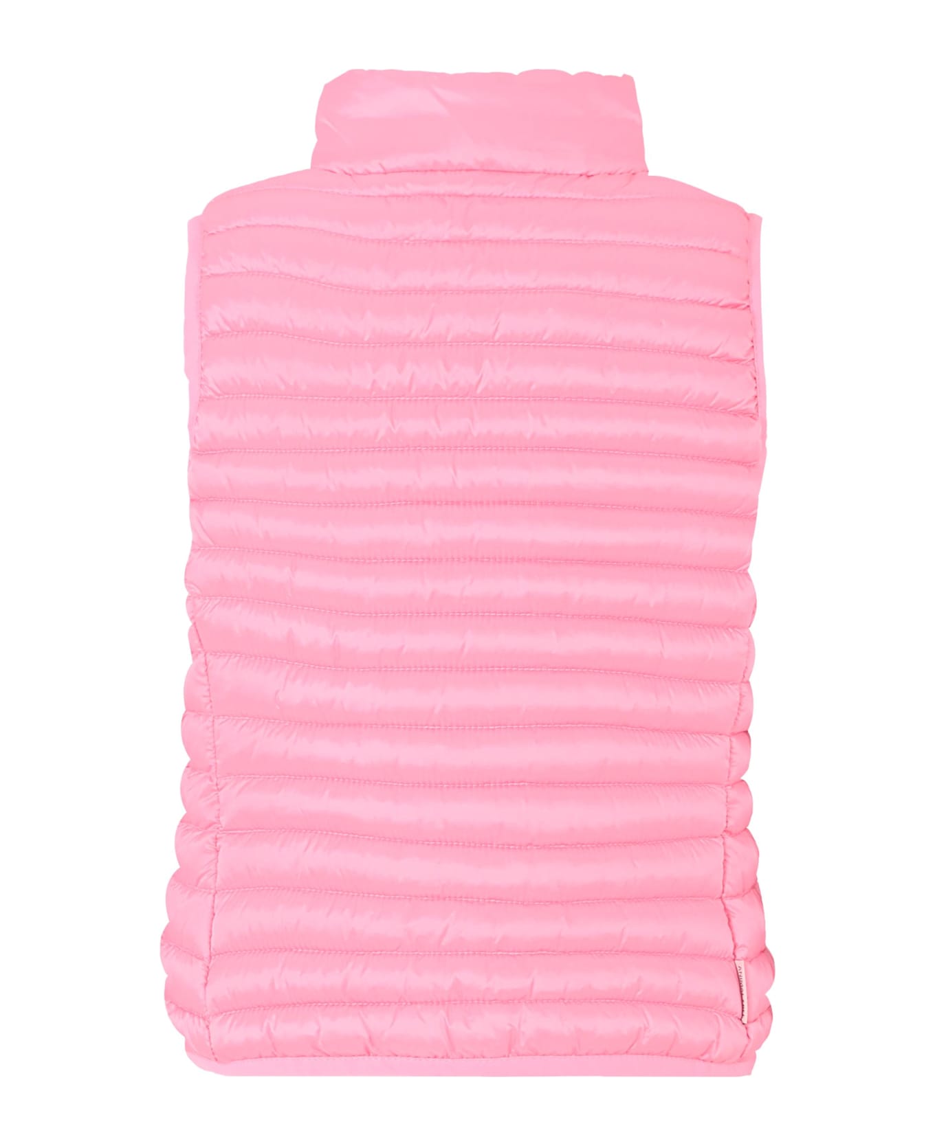Save the Duck Pink Ava Vest For Girl With Logo - Pink