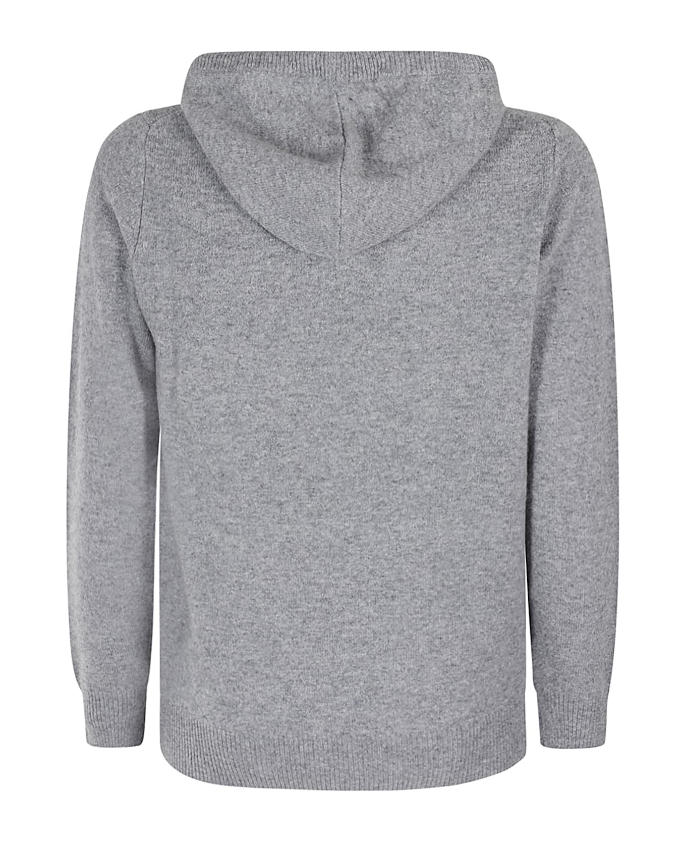 MC2 Saint Barth Maglia Hoodie Lambswool - M Grey Melange