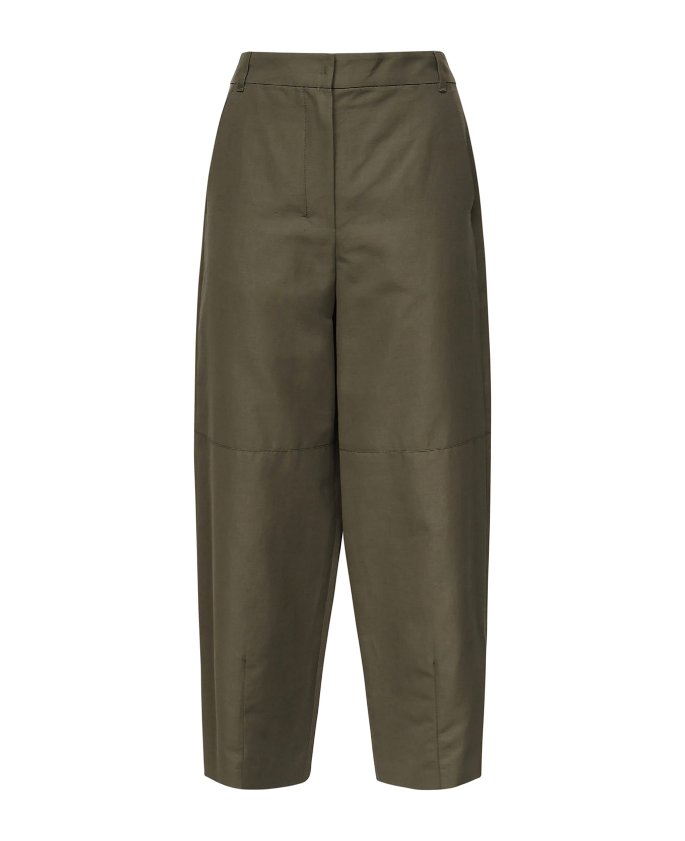 
S Max Mara Canvas Baggy Pants - ARGILLA